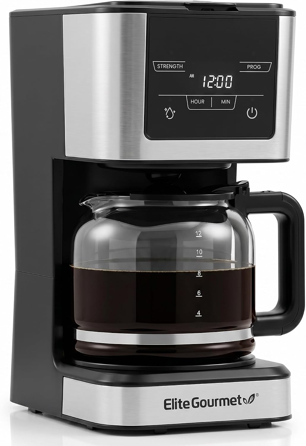 Elite Gourmet 12-Cup Programmable Drip Coffee Maker