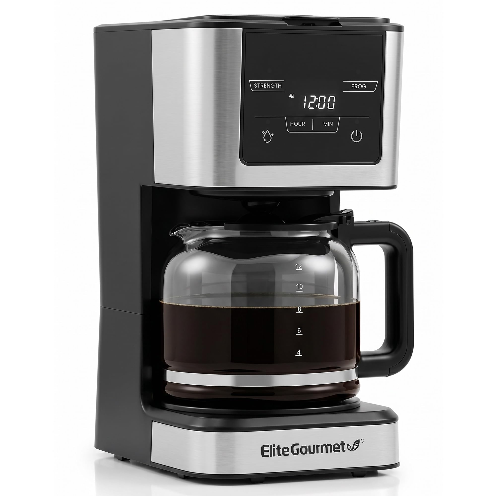 Elite Gourmet 12-Cup Programmable Drip Coffee Maker