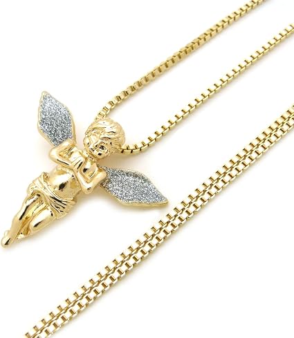 Box Chain Necklace Gold Silver 
