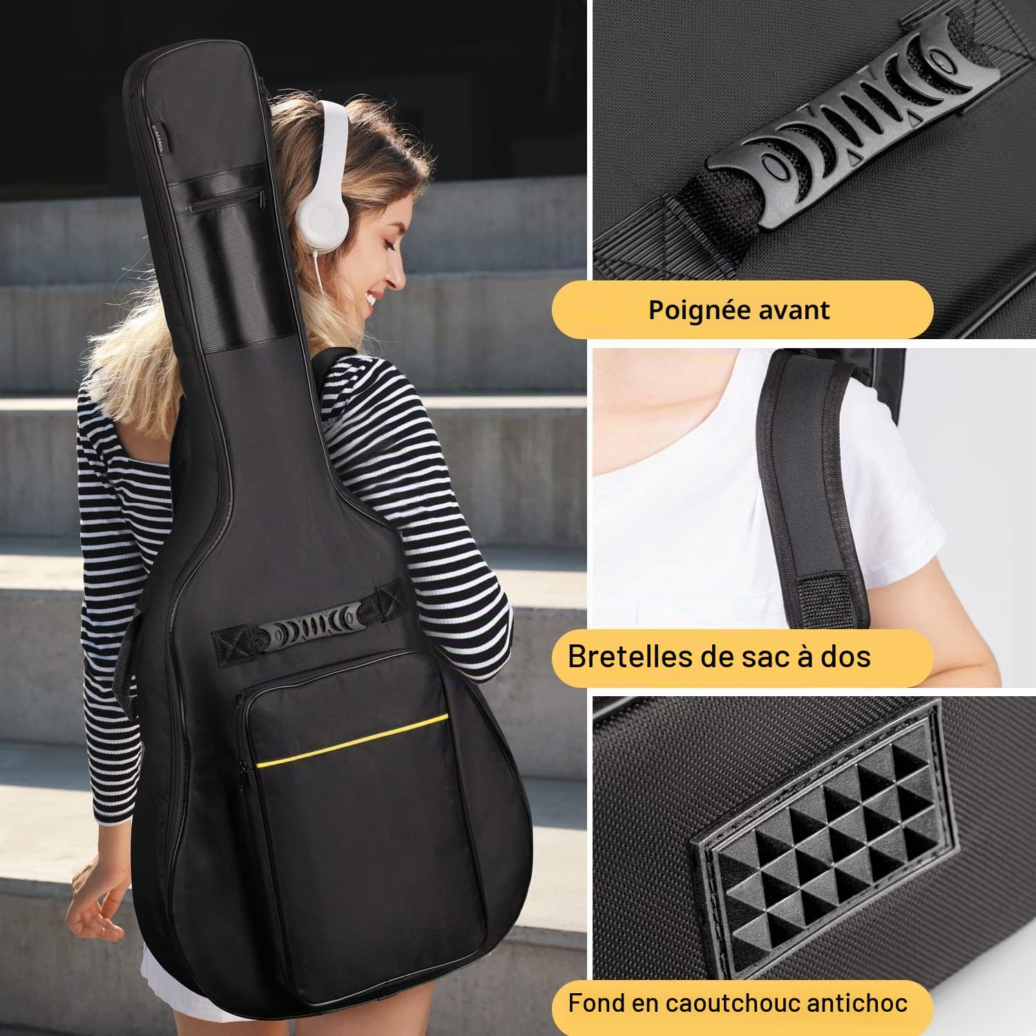 CAHAYA Housses pour Guitare Acoustique Imperméable