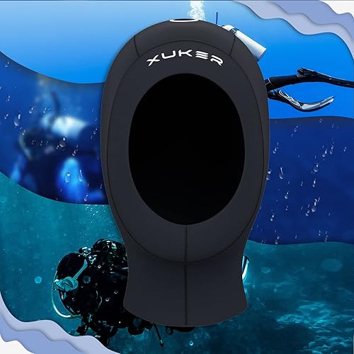 Miniatura 6 de XUKER Neoprene Wetsuit Hood 3mm for Men Women, Diving Cap Surfing Thermal Hood for Snorkeling Swimming Canoeing Water Sports