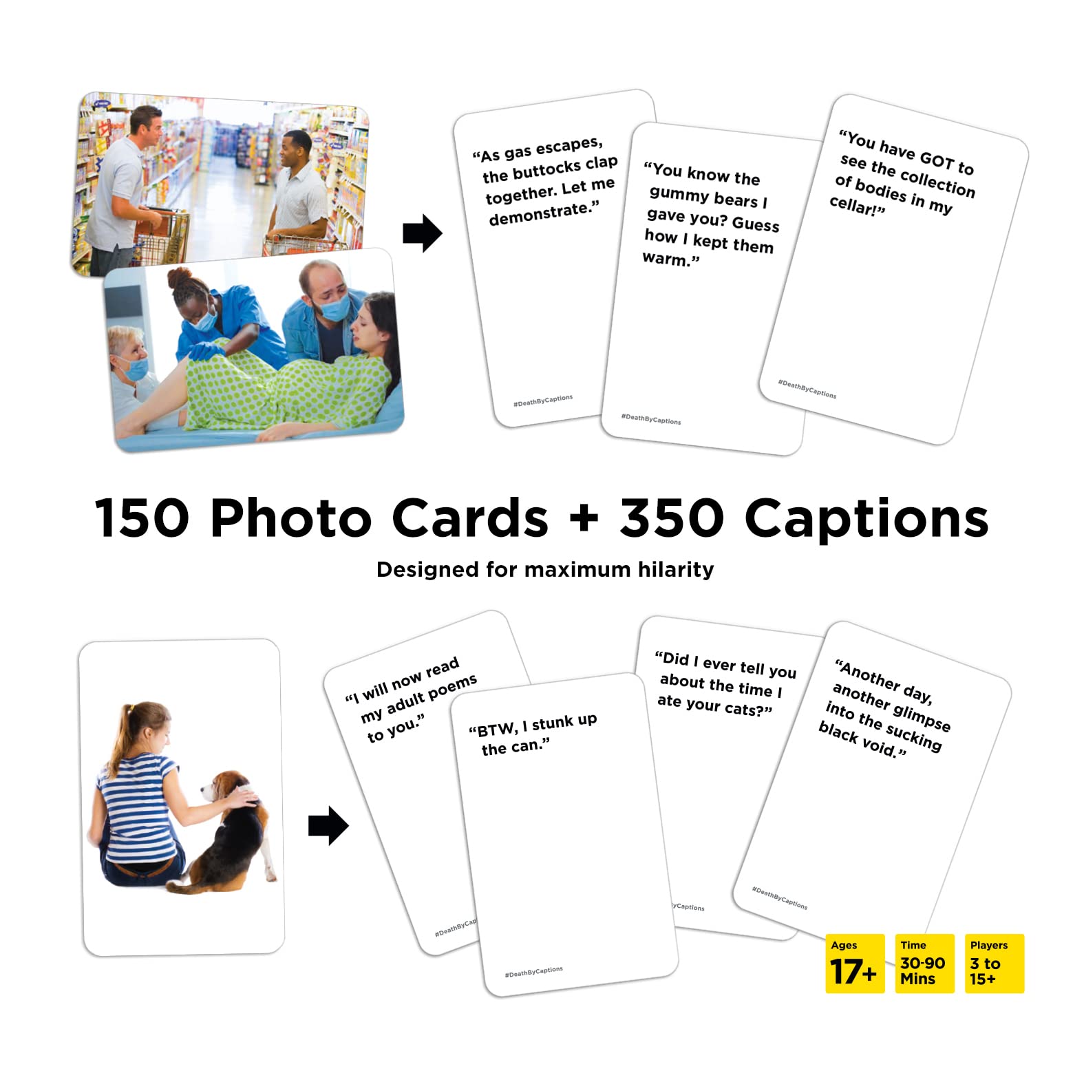 Death by Captions The Very Inappropriate Adult Party Game 500 Cards
