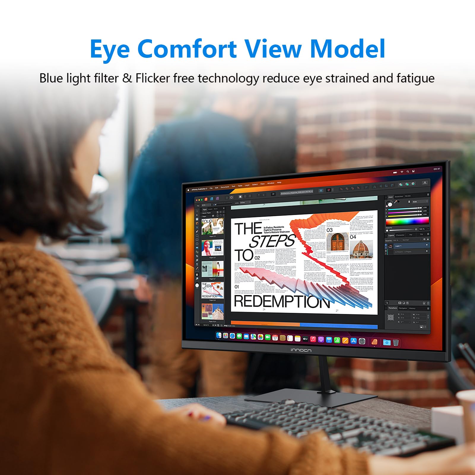 Amazon.com: INNOCN 24 Inch 1920 x 1080p 100Hz IPS PC Monitor, USB