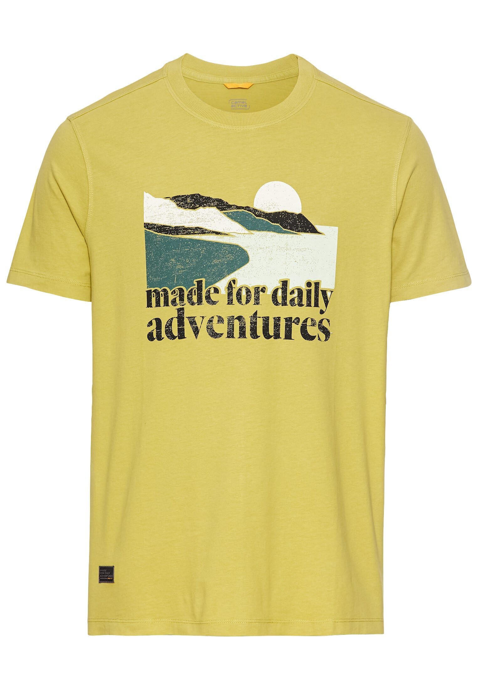 camel active Men's T-Shirt, Light Green, L