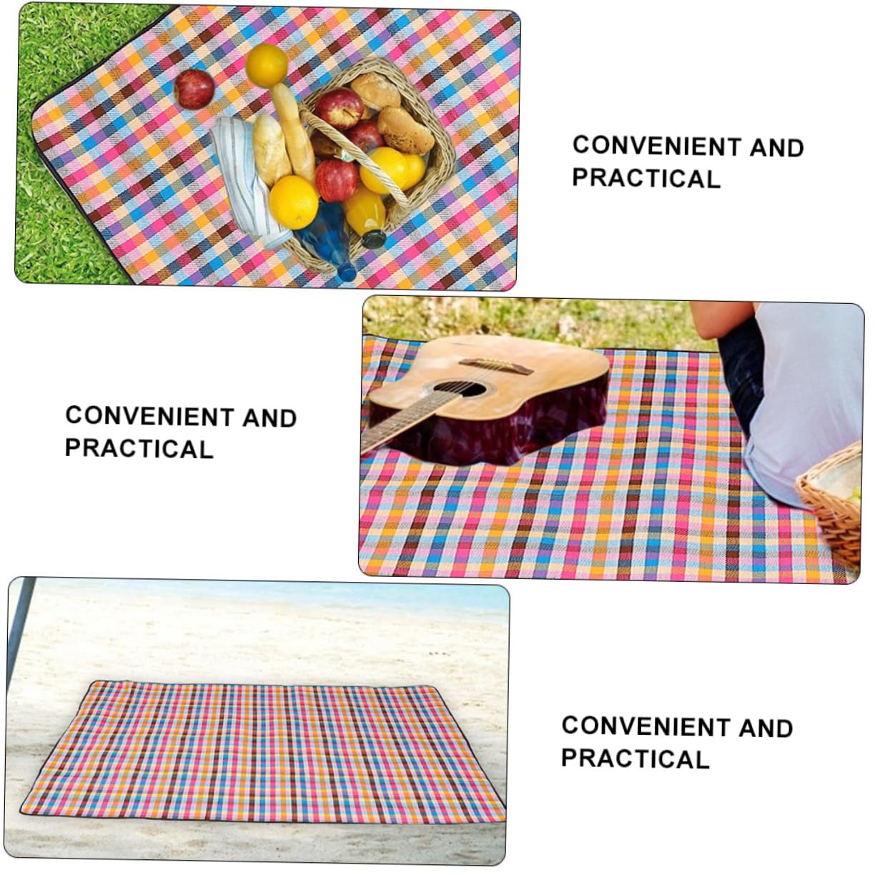 iplusmile Tapis de Pique- Imperméable Tapis de Camping Léger et Portable pour Pique- et Plage