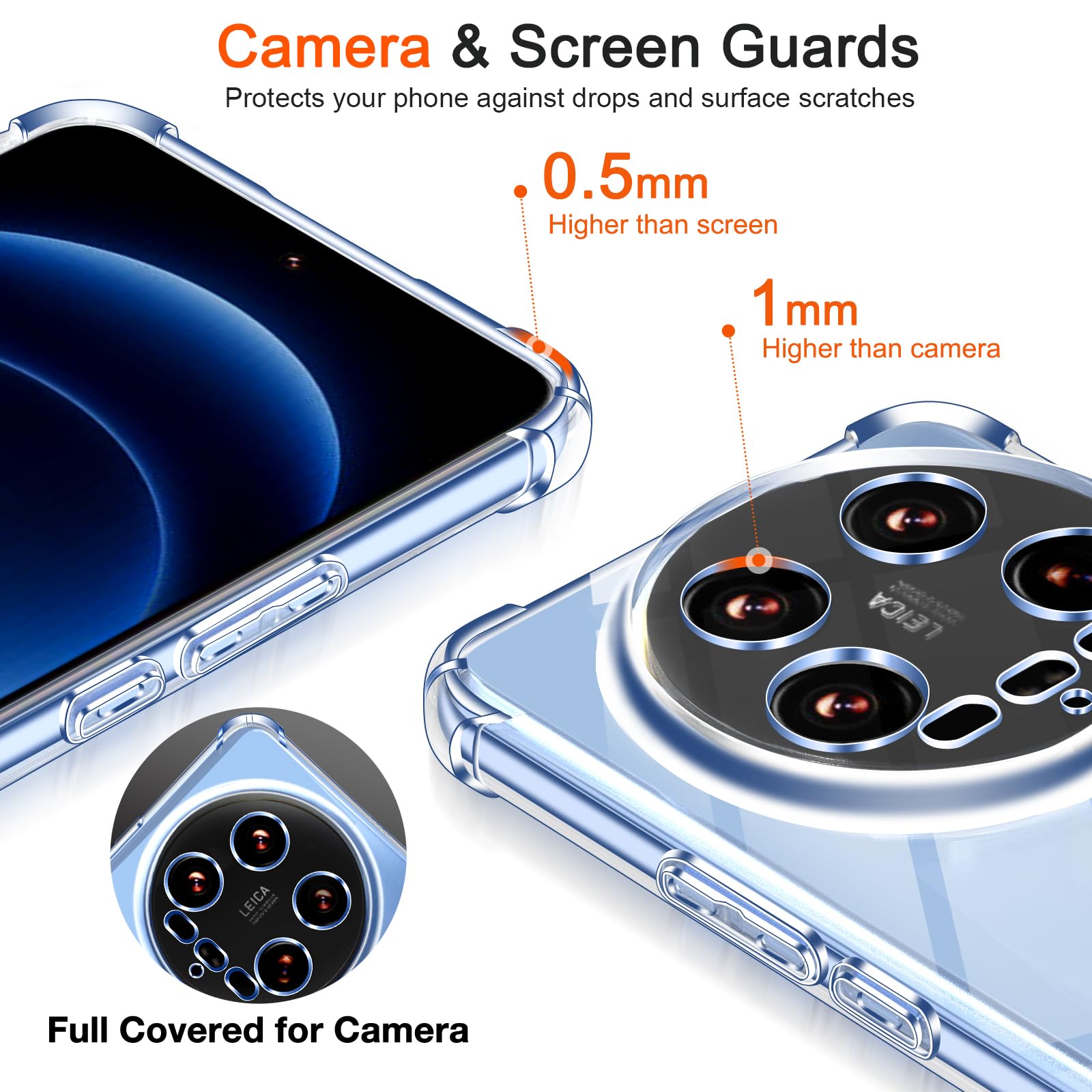 IVoler Cover Per Xiaomi 15 Ultra, Custodia Antiurto Trasparente Per Assorbimento 806321