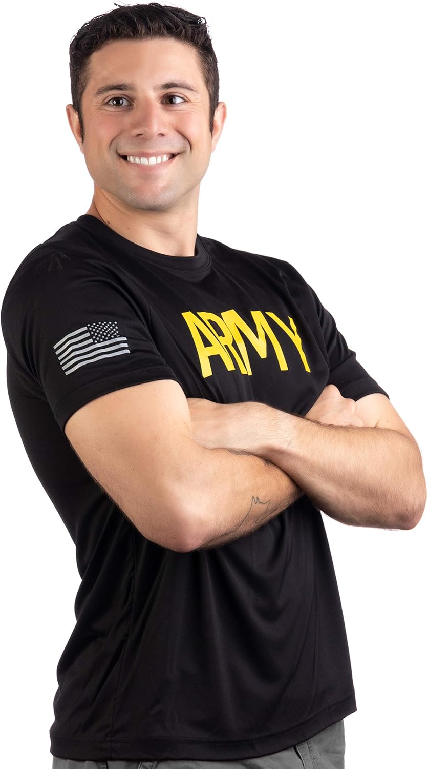 Army Wicking PT Style Shirt | U.S. Military Performance Training Infantry Workout T-Shirt - Image 4