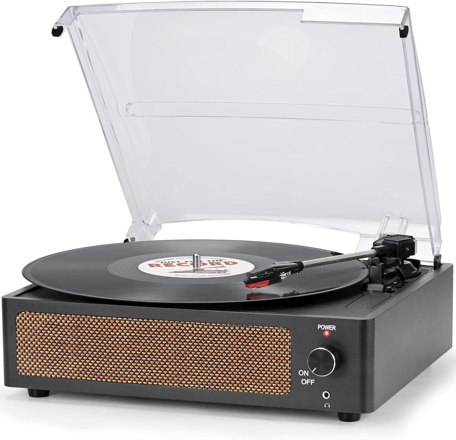 Vinyl Record Player with Speakers Vintage Turntable for Vinyls Records Belt-Driven Turn Table Support 3-Speed