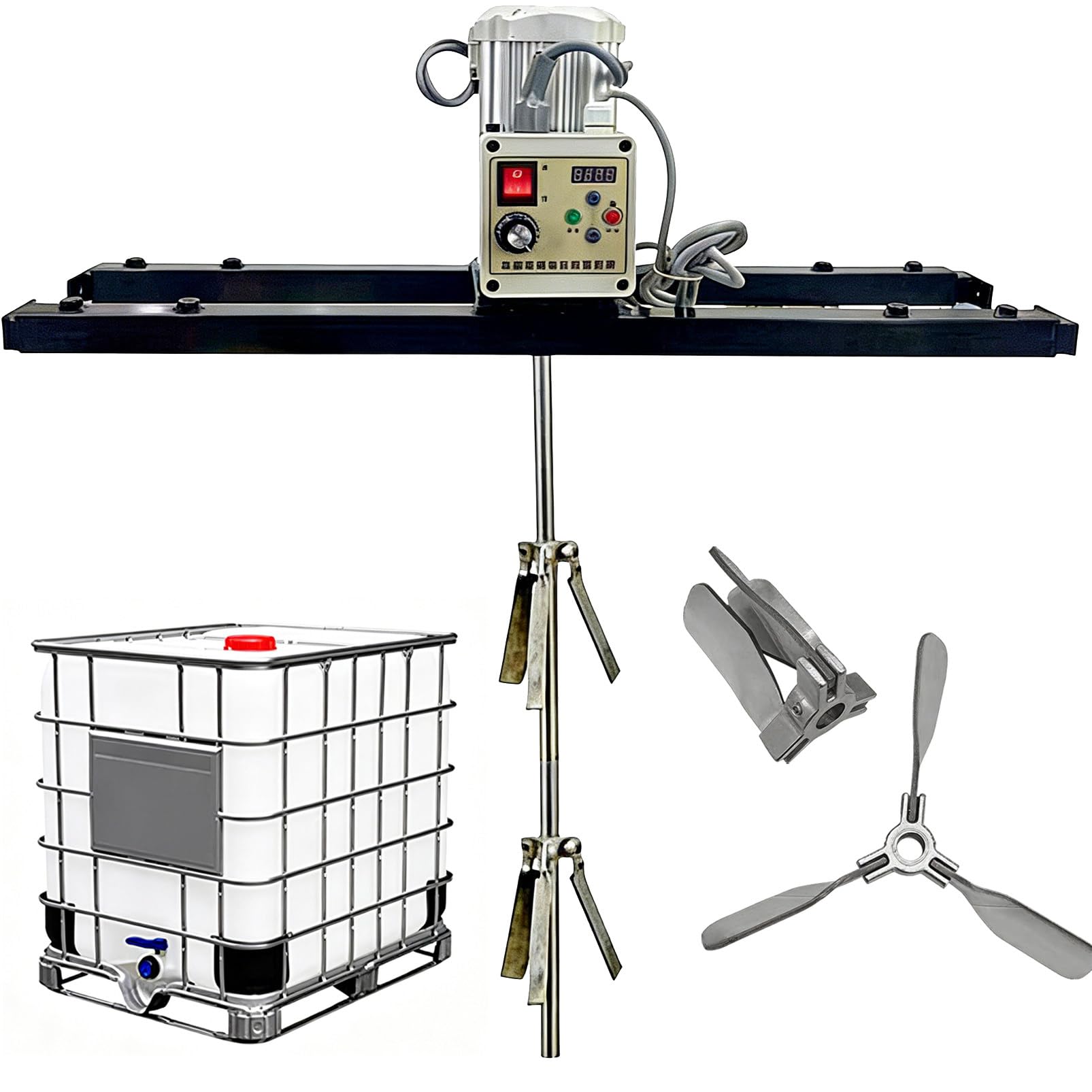 2100W Electric IBC Tank Agitator,Adjustable Speed IBC Tote Electric Mixer A