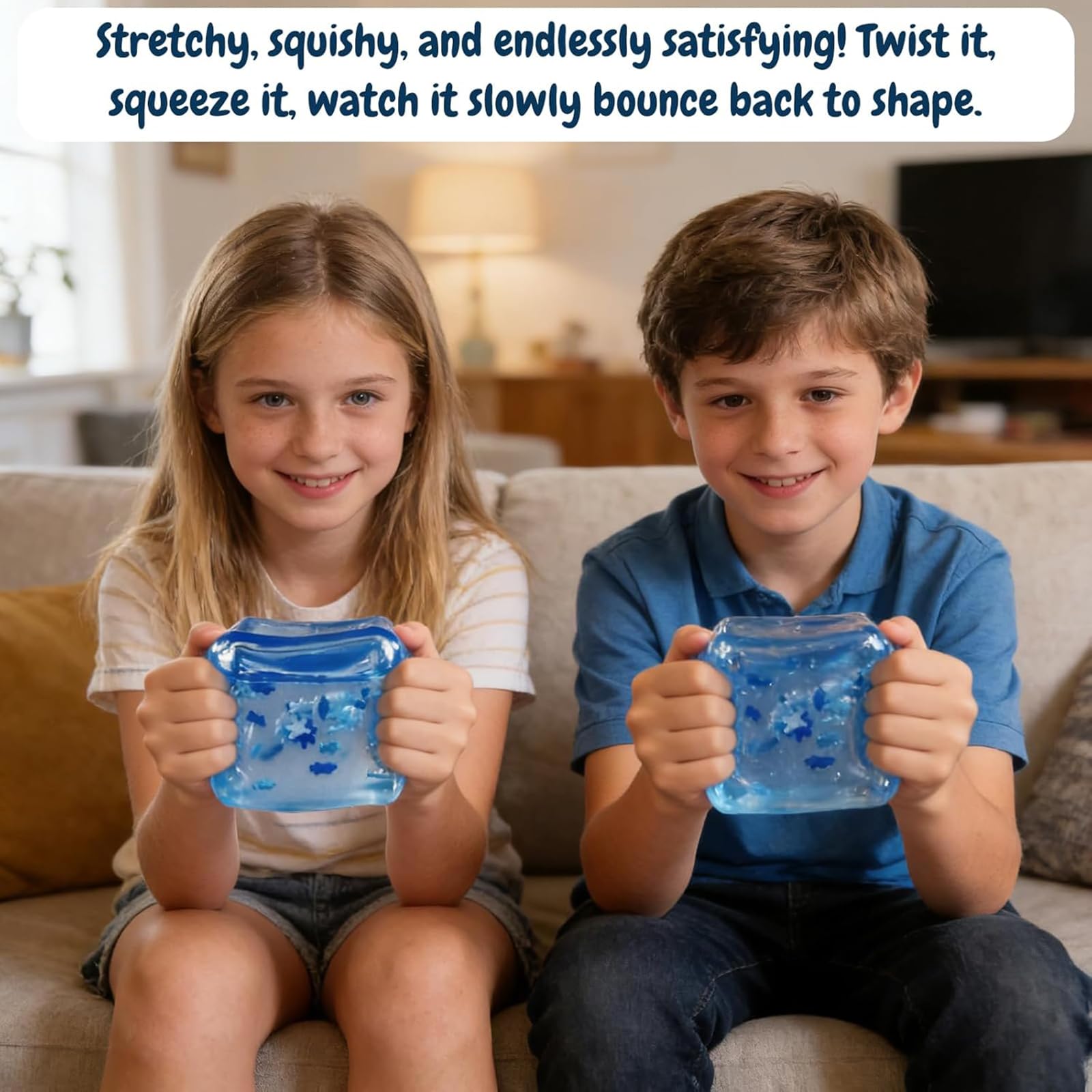 ZVD Forme Antistress a Cubo di Ghiaccio e Fiocco di Neve, Cubi Spremibili Sensoriali per Bambini e Adulti, Antistress Adulti Morbido, Perfetti per Alleviare Stress Ansia e Tensione (2PCS)