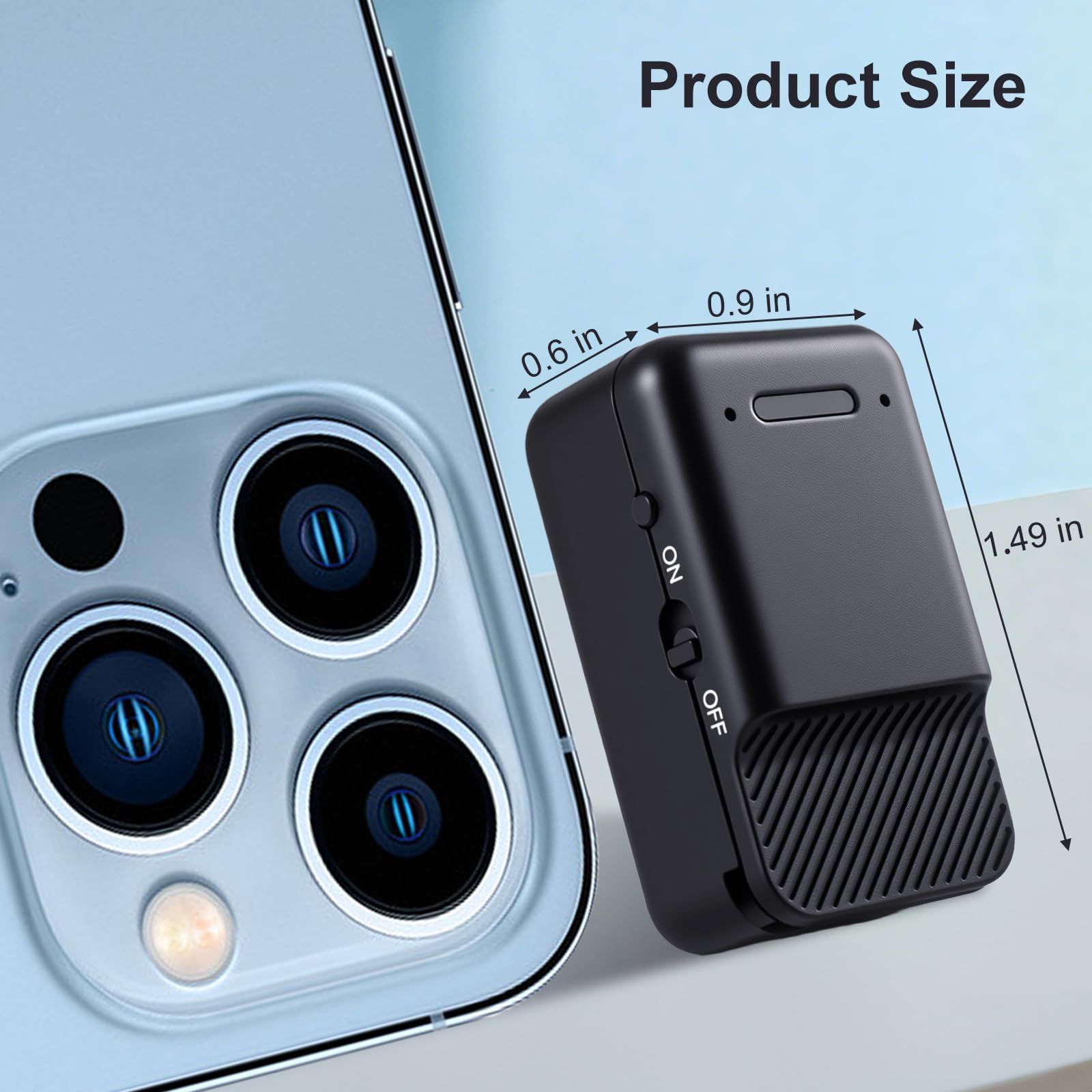 Mini grabadora de voz magnética - Dispositivo de grabación de audio activado por voz para coche, reunión, oficina - Batería de 72 horas, USB-C, reducción de ruido, operación con un solo clic