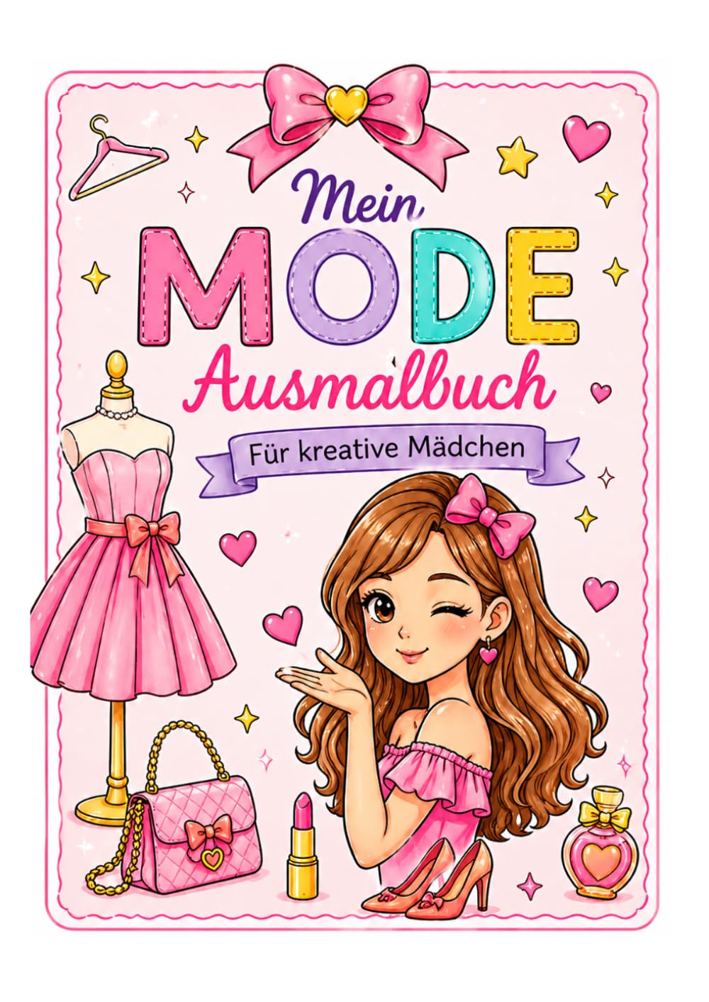 Mein Mode Ausmalbuch: Für kreative Mädchen