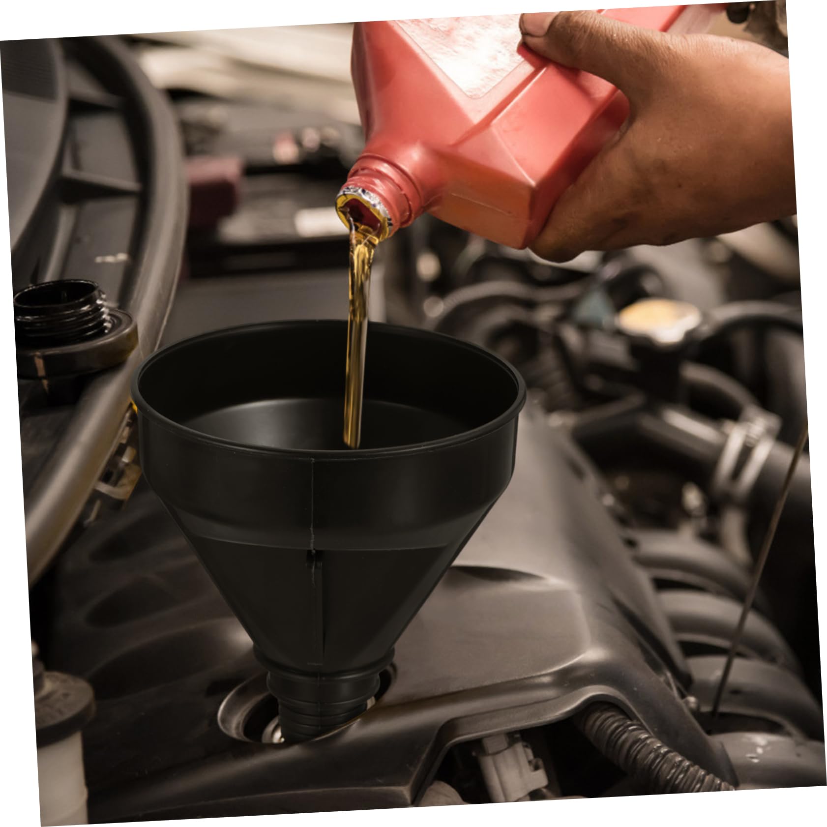 GLEAVI 6pezzi Imbuto Per Carburante Leggera Con Filtro Per Rifornimento Motore e Fluido Utilizzabile Su Auto e