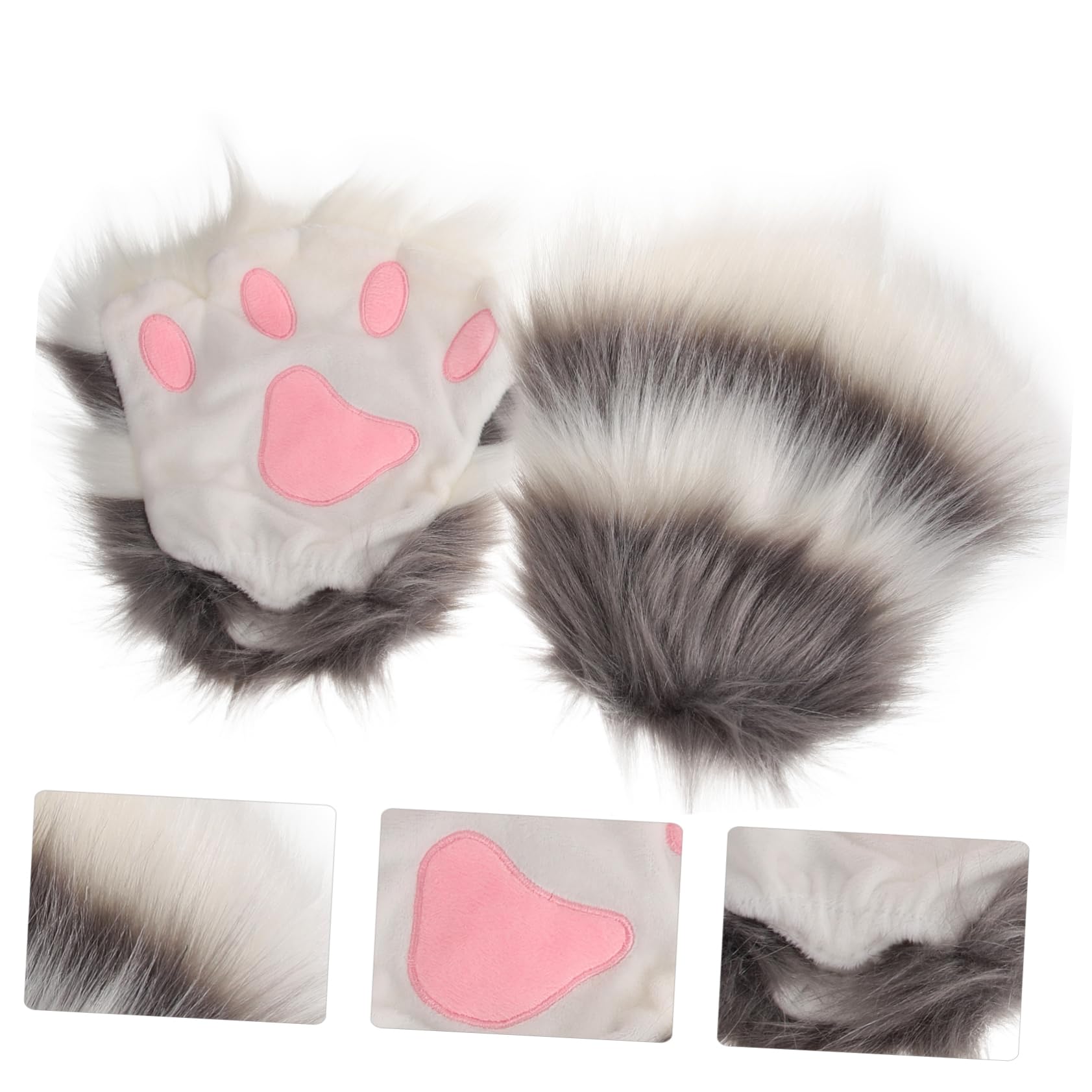 Holibanna Guantes De Felpa Guantes De Gato Guantes a Prueba De Calor Juguetes Cuidados Del Perro Accesorios Para Perros Guantes De Boxeo Motosierra Guantes De Calidad Alimentaria Dedo