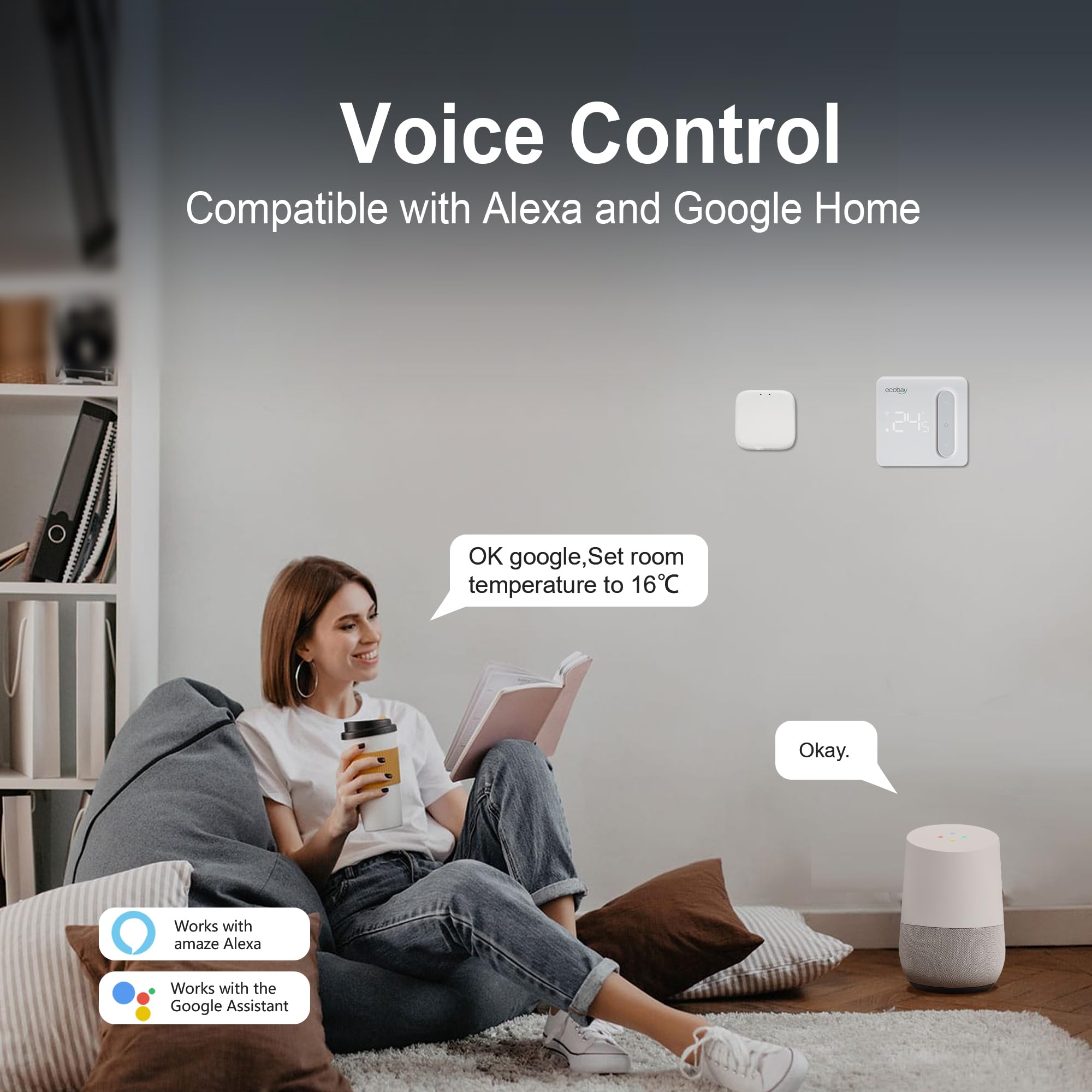 ECOBAY Dual Mode Gateway: Bluetooth and Zigbee, Compatible with Tuya & Smart Life APP, White - Image 4