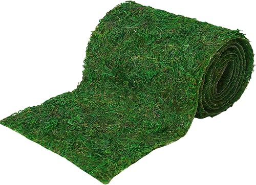 Miniatura 4 de BYHER Rollo de musgo verde para jardines de hadas, bodas, otras artes y manualidades (10x120cm (4" W x 48" L))