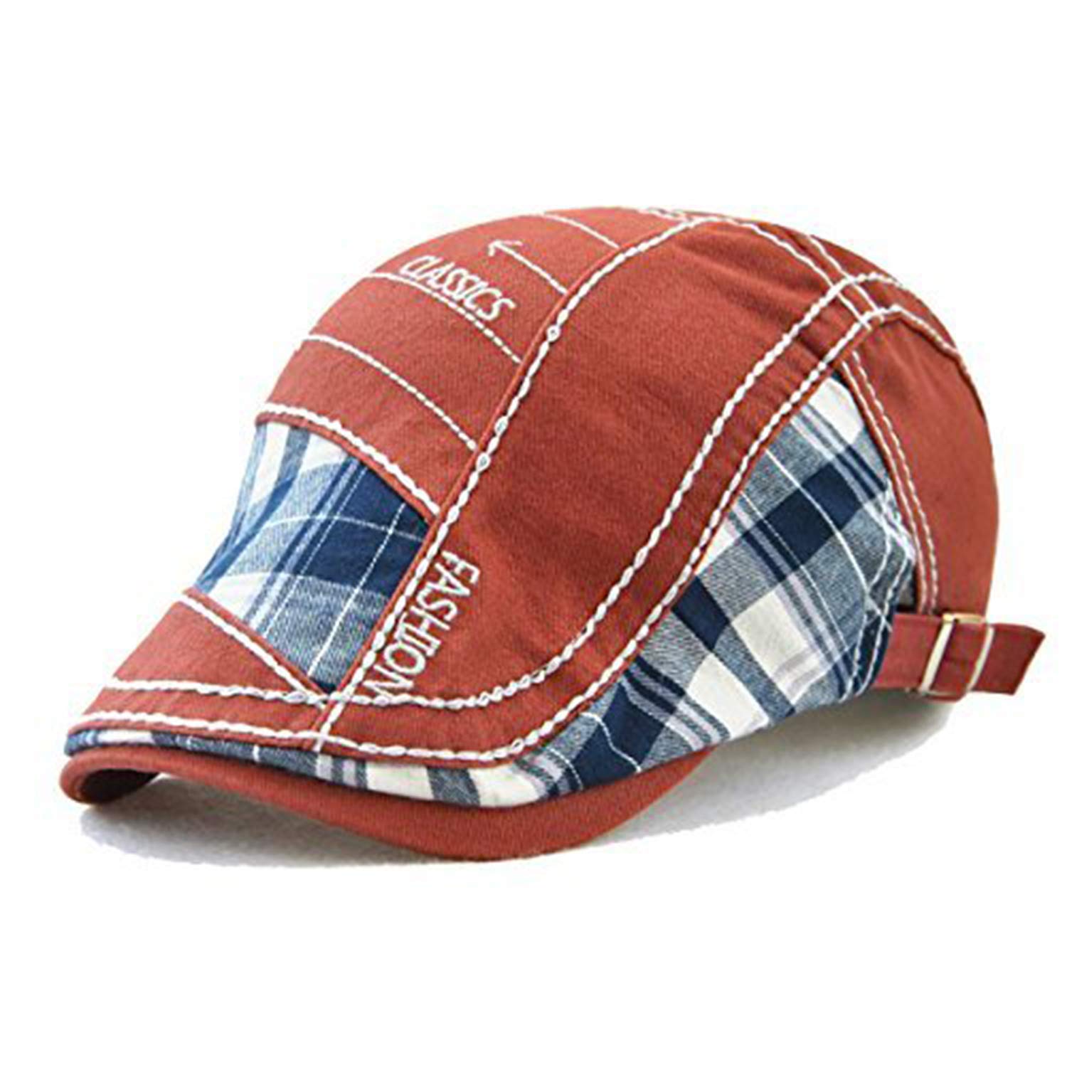 MOACC M Casquette Beret Plate,Chapeaux pour Hommes,Respirant Réglable Lvy Gavroche Casquette, Vintage Newsboy Flat Caps Maille Chapeau