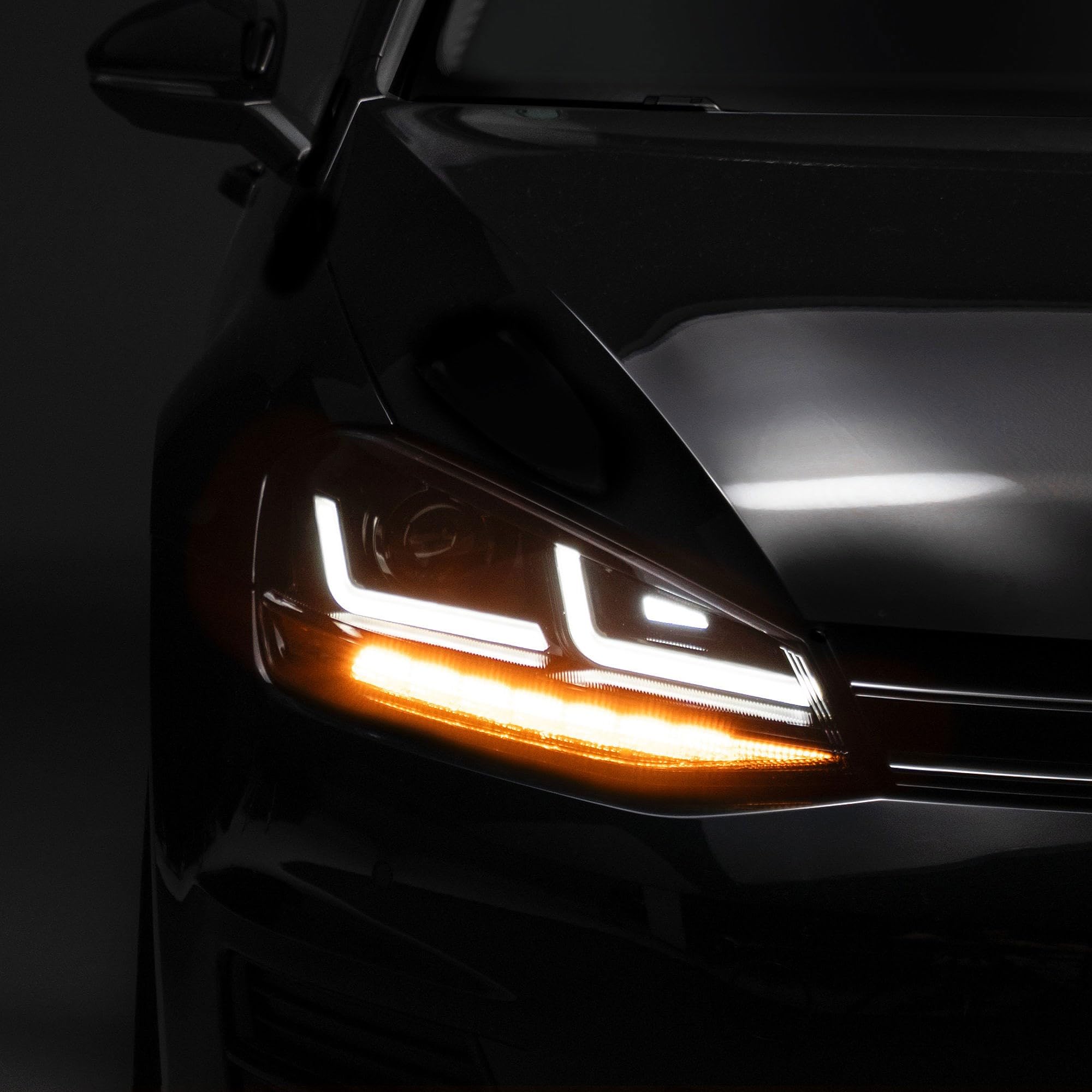 OSRAM Ledriving Led Scheinwerfer, Als Halogenersatz Zur Umrüstung Auf Led, Für Linkslenkerfahrzeuge, Schwarz Edition (1 Komplett-Set)