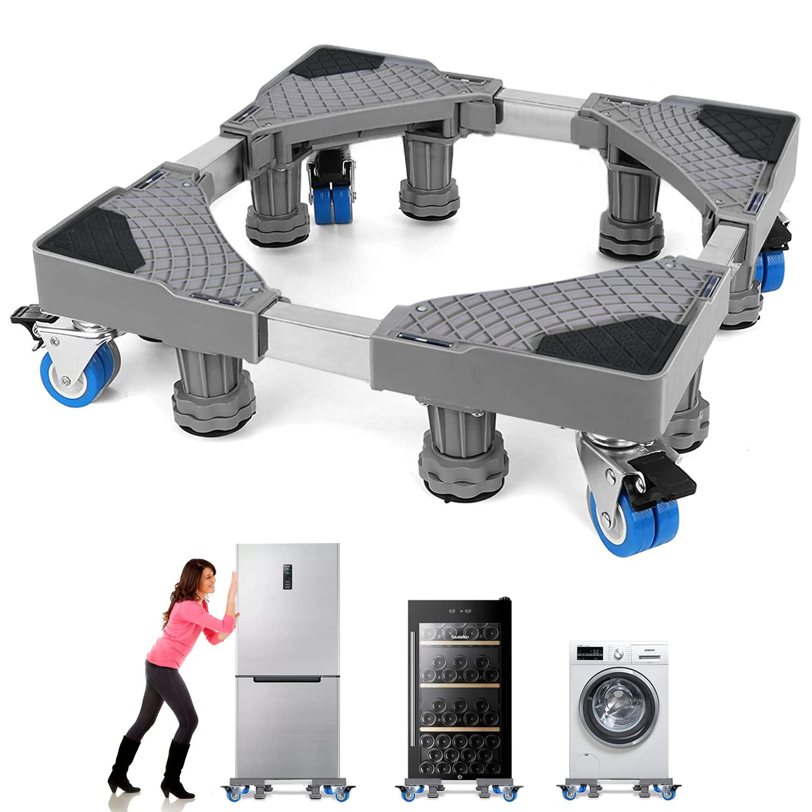 Buy Fridge Stand Universal Mobile Base Movable Washing Machine Base