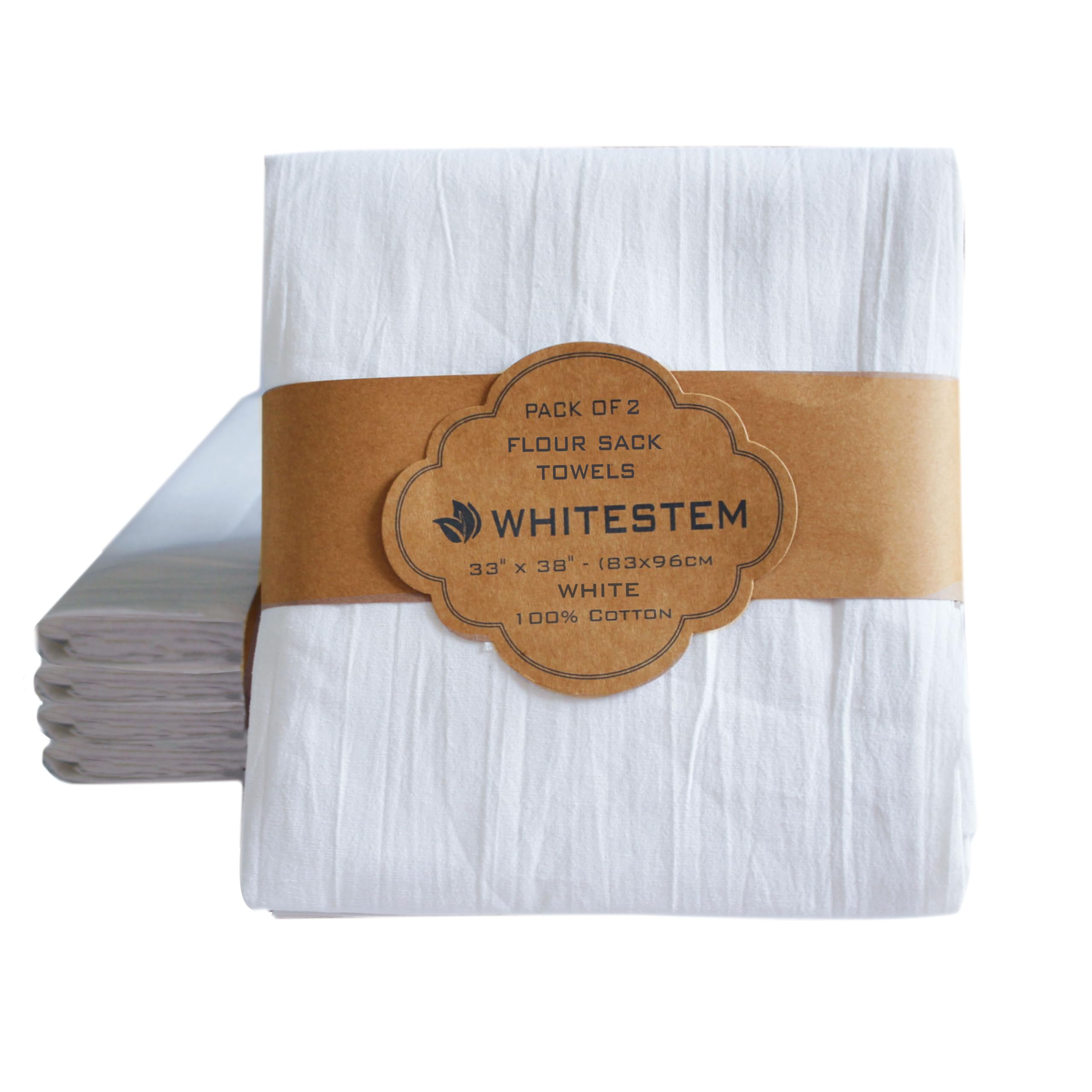 Toallas de Saco de harina, paño de Cocina para Manualidades, Toalla de algodón en Blanco para Bordar, Funda de Lino a Prueba de Pan para Hornear, Grueso, Absorbente, de Secado rápido, Paquete de 2