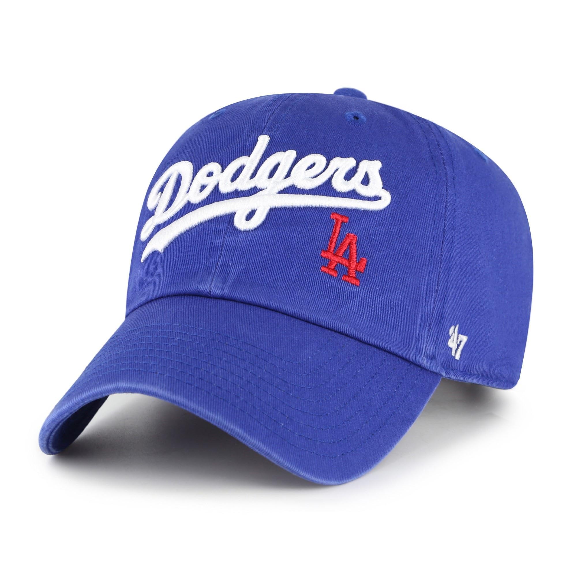 47 Los Angeles Dodgers MLB Script Clean Up Blue Adjustable Cap โ image 1