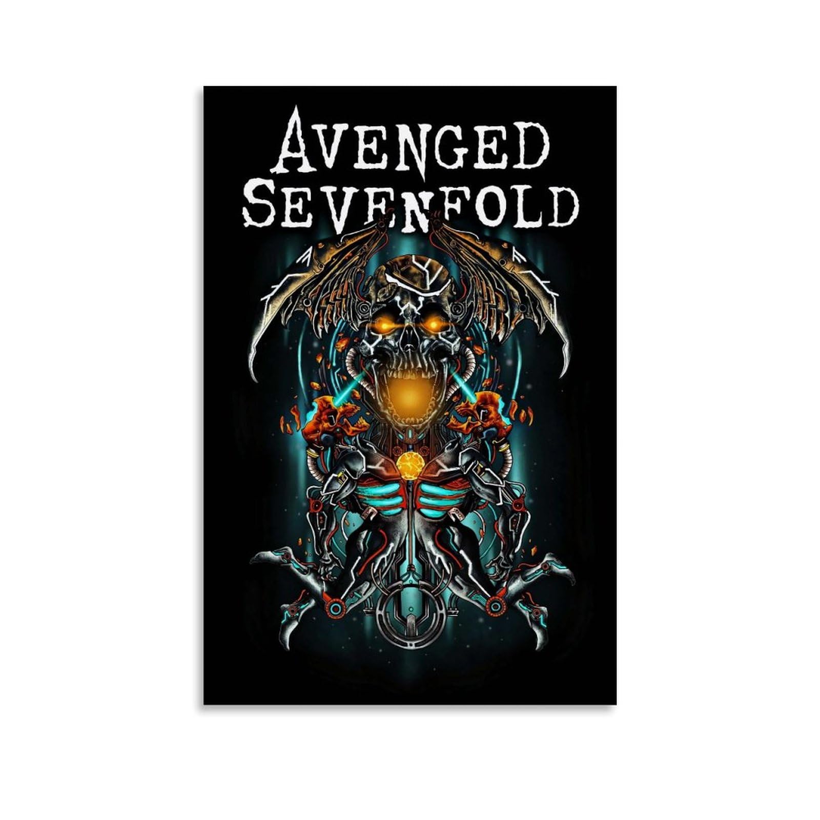 Avenged Sevenfold Poster vintage à suspendre sur toile pour chambre à coucher, salon, décoration murale 60 x 90 cm Avenged Sevenfold Poster vintage à suspendre sur toile pour chambre à coucher, salon, décoration murale 60 x 90 cm