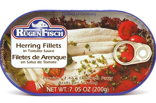 Filetes de arenque en salsa de tomate - 7.05oz (paquete de 1)