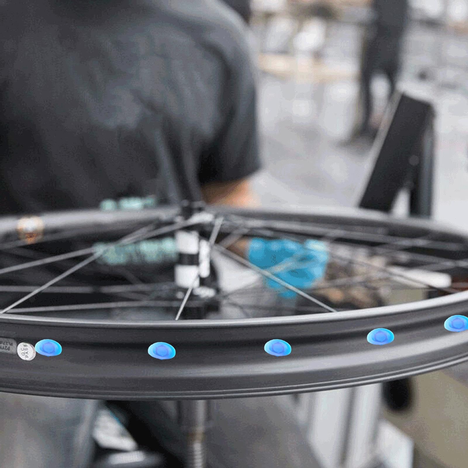 Tappo per cerchione bici da strada,Tappi per cerchioni per biciclette - 100 tappi per ruote ad anello in acciaio | Cuscinetto per pneumatici da strada per ciclo di strada e montagna, tappi per