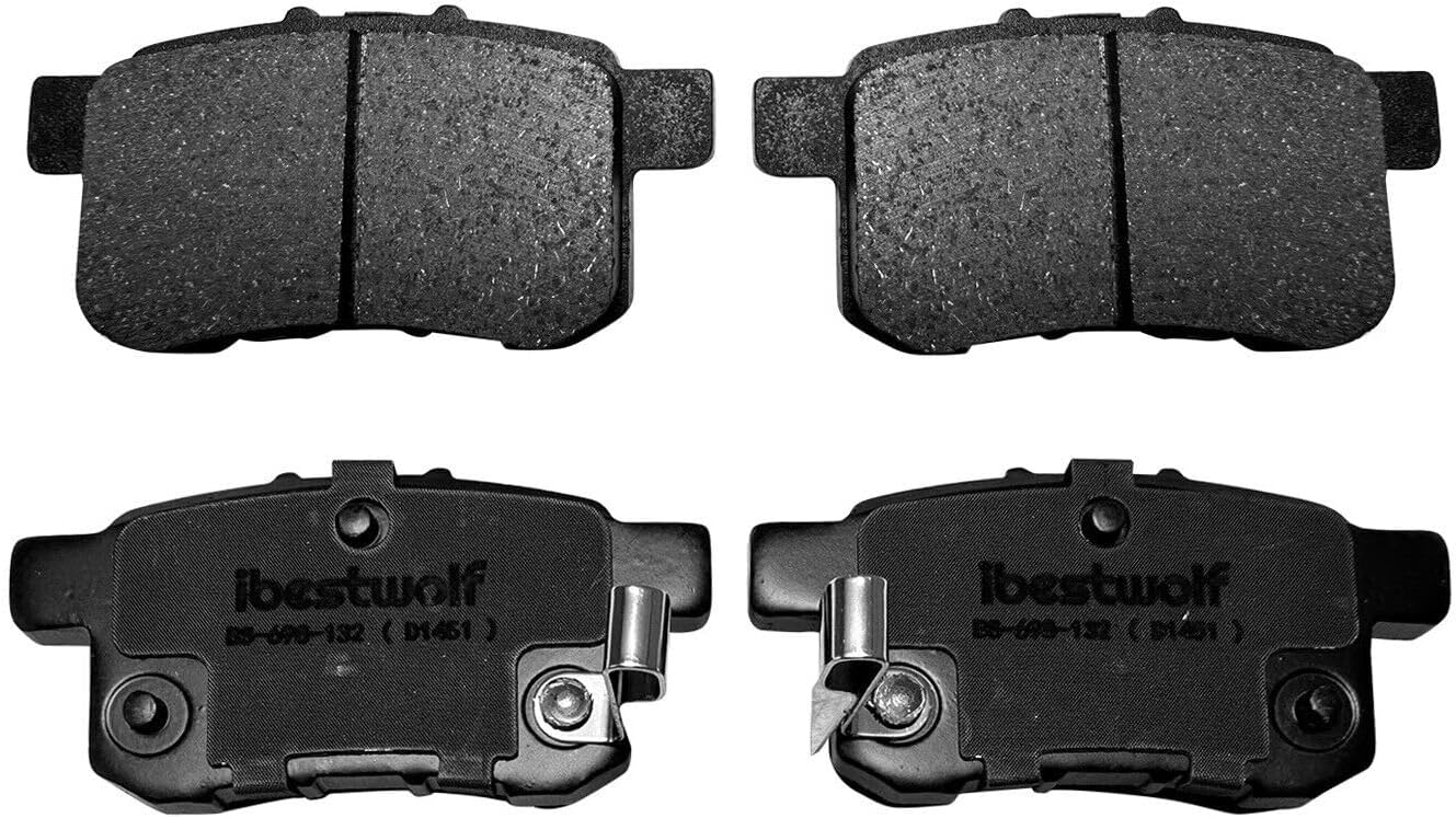 BST BSSP Front and Rear Ceramic Brake Pads P-1451 P-1654, D1451 D1654 Replacement for Honda Accord 2013 2014 2015 2016 2017 Driver Passenger Side Breaks Break Brakes