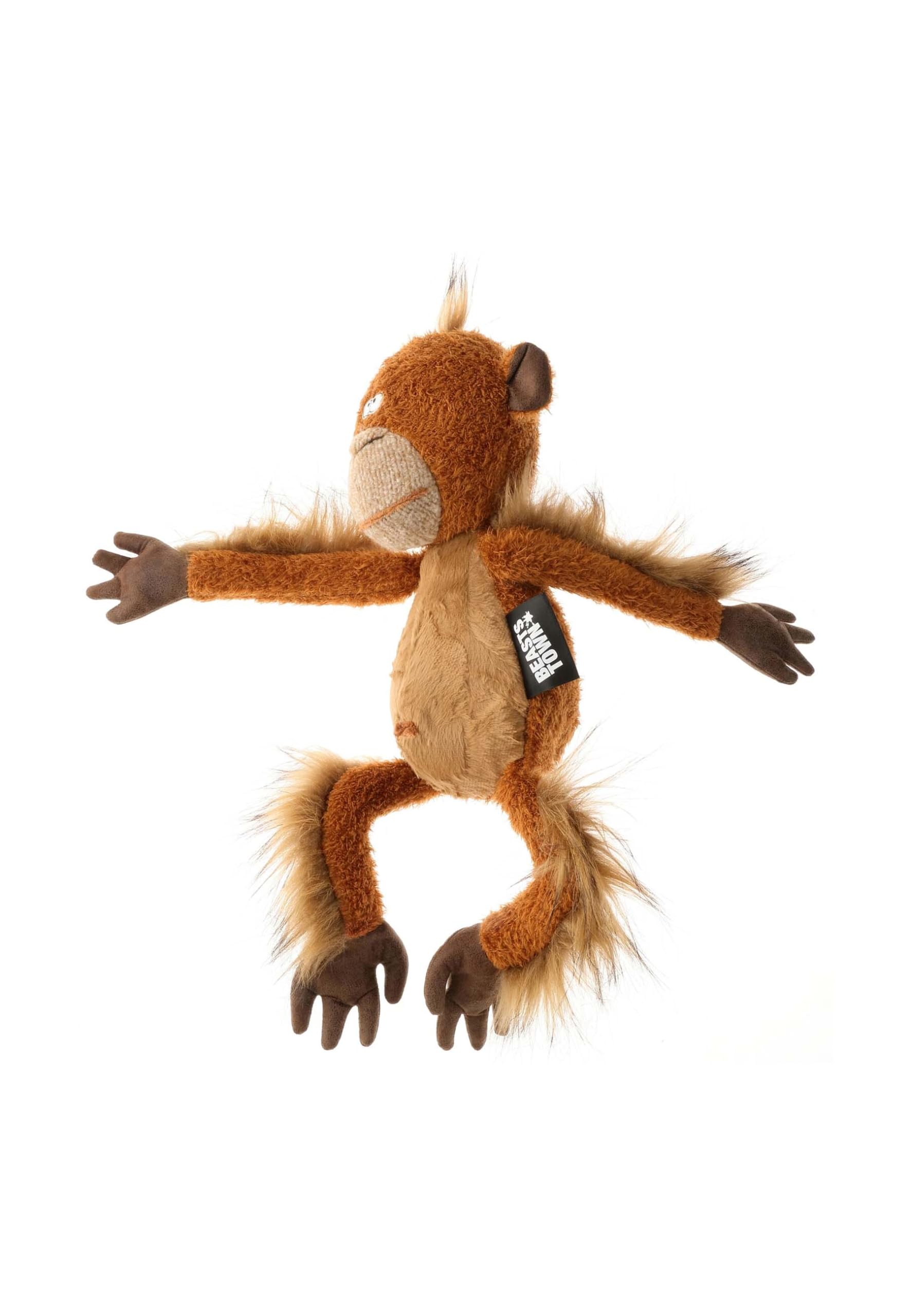 SIGIKID 38741 Mon Key Beasts Town Kinder und Erwachsene Kuscheltier empfohlen ab 3 Jahren braun, 14 x 14 cm, h 40 cm