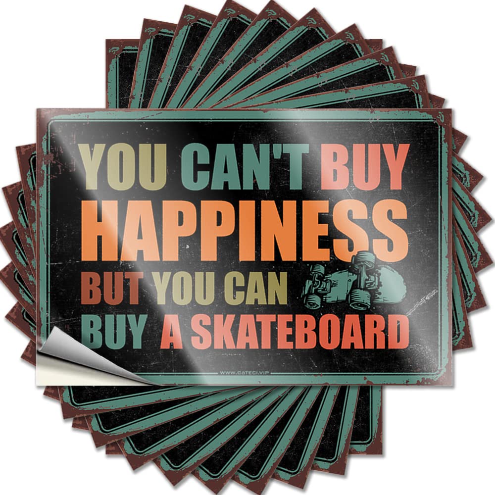 Saying Aesthetic, Comfort Bumper You Can't Buy Happiness But You Can Buy A Skateboard | Large(8X12CM)