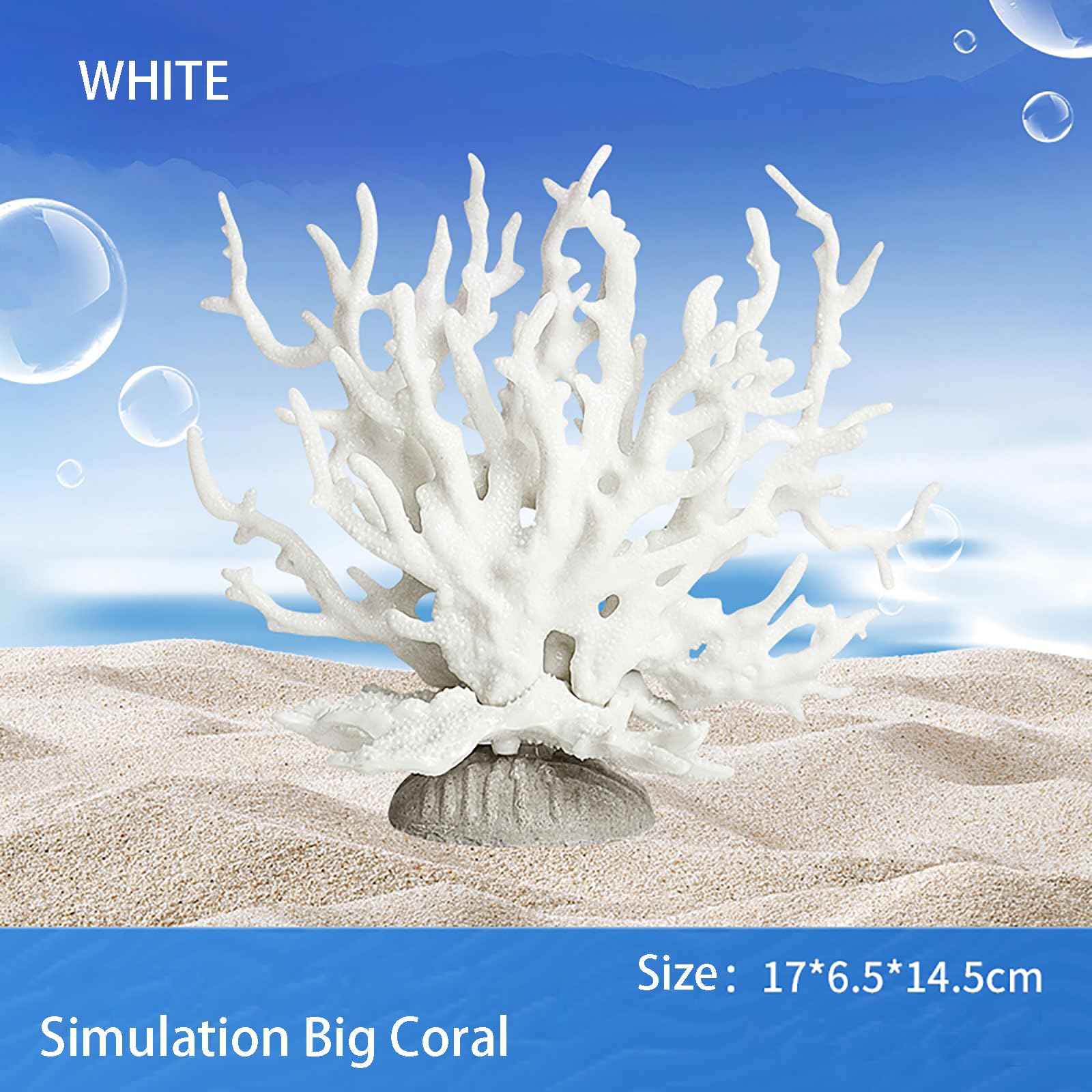 Corallo Artificiale Per Acquario - Decorazione In Plastica Con Base In Resina Per Acqua Dolce/Salata - Foto 8