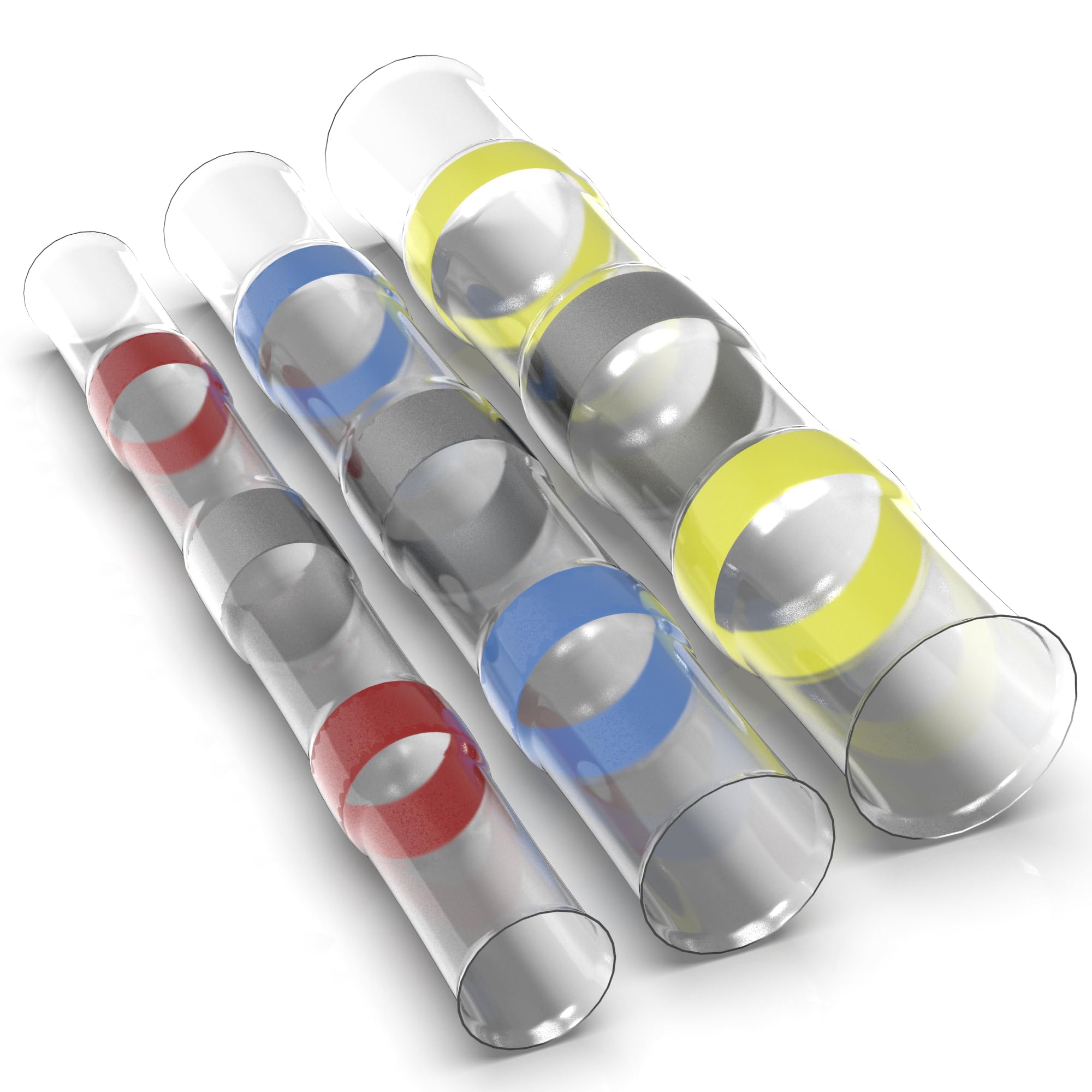 Connecteurs bout à bout thermorétractables avec isolation par colle chaude intégrée - 8