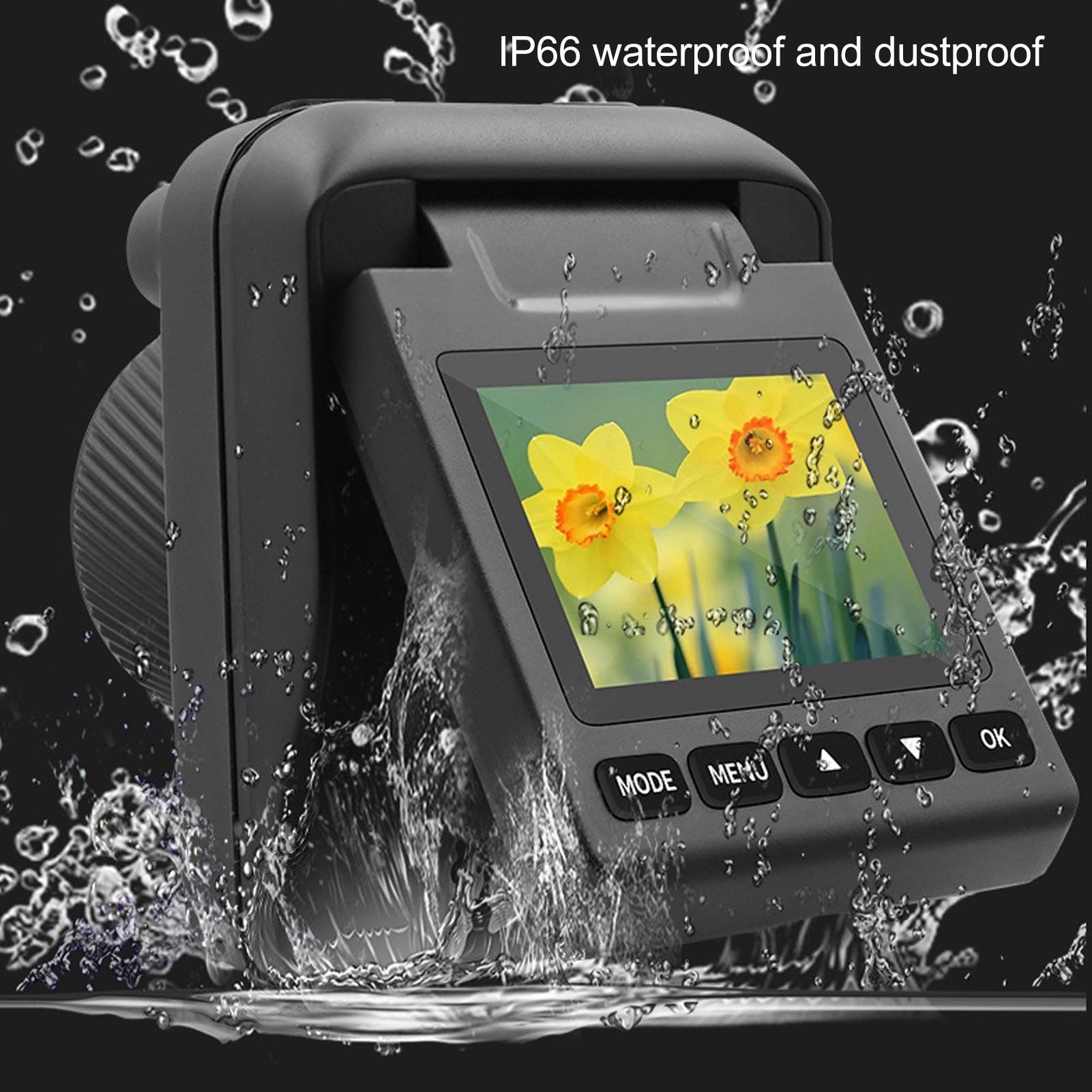 Amazon | 4K 32MP HD タイムラプスカメラ 2インチ 480x360 カラー