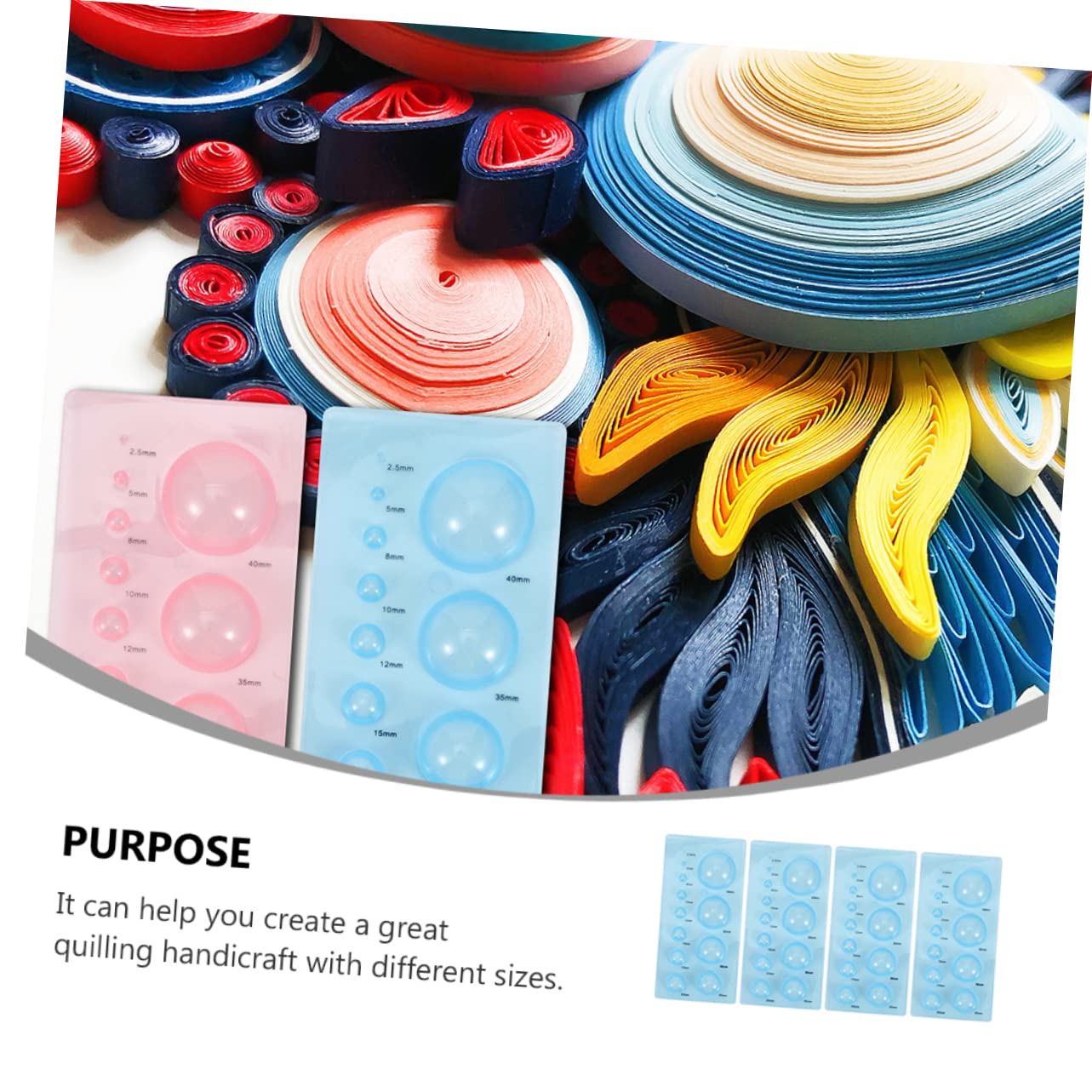 SHINEOFI 12stücke Papier Quilling Werkzeug Teiliges Kugelförmige Quilling Formen Für Papierhandwerk Leicht Und Tragbar Aus Robustem Material Für Kreative Bastelprojekte Mit Kindern