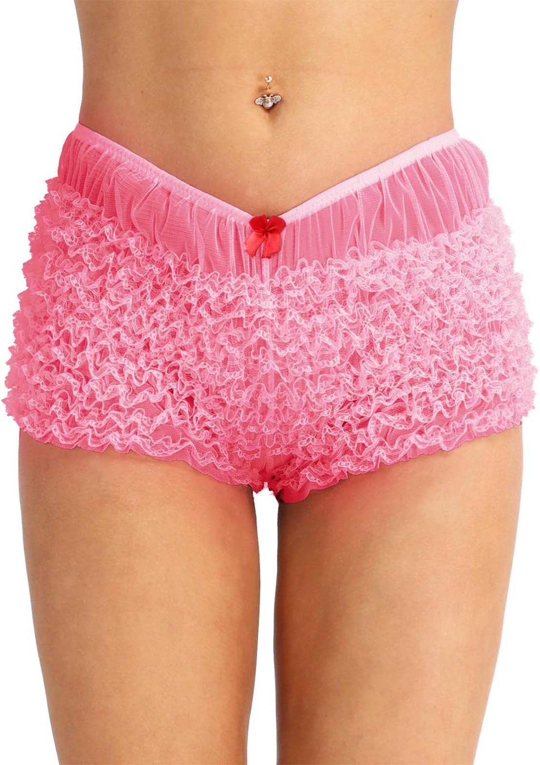 Women's Lace Ruffle Frilly Knickers Panties Underwear Boy Shorts Leggins Dance Bloomers