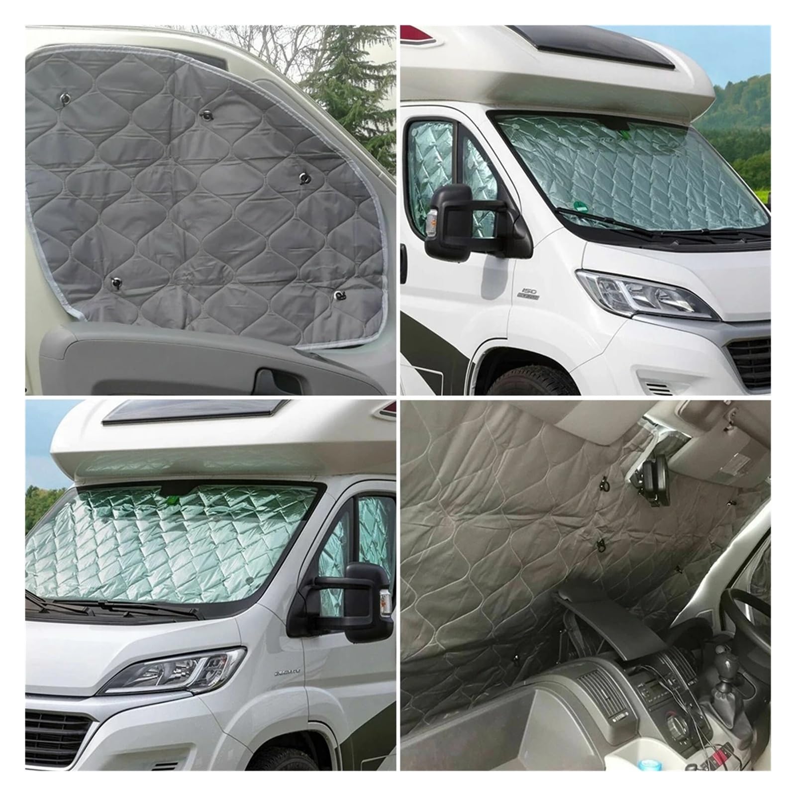 7-warstwowa zasłona termiczna do FIAT Ducato 2006-2022, zestaw do przyczep kempingowych
