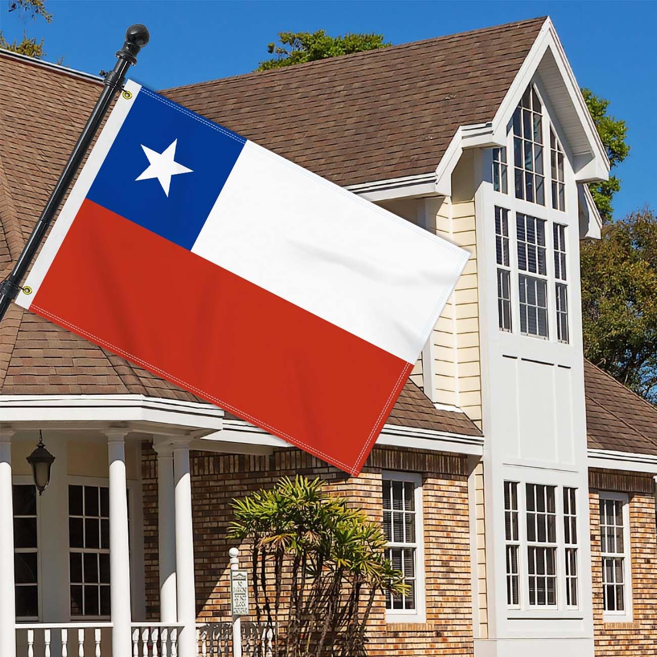 Chile USA Freundschafts-Flagge – 45 X 30 Cm, Doppelseitig, Wetterfest Für Garten & Events