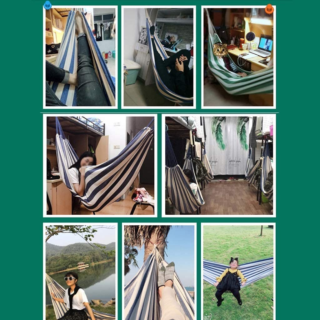 Hamak Ultralekki, Hammock Rekreacja Hamak Outdoor Leisure Podwójne Grube Płótno Indoor College Dormitory Camping Huśtawka Dla Turystów na Kemping, na Zewnątrz(Oranje,200 * 100cm)
