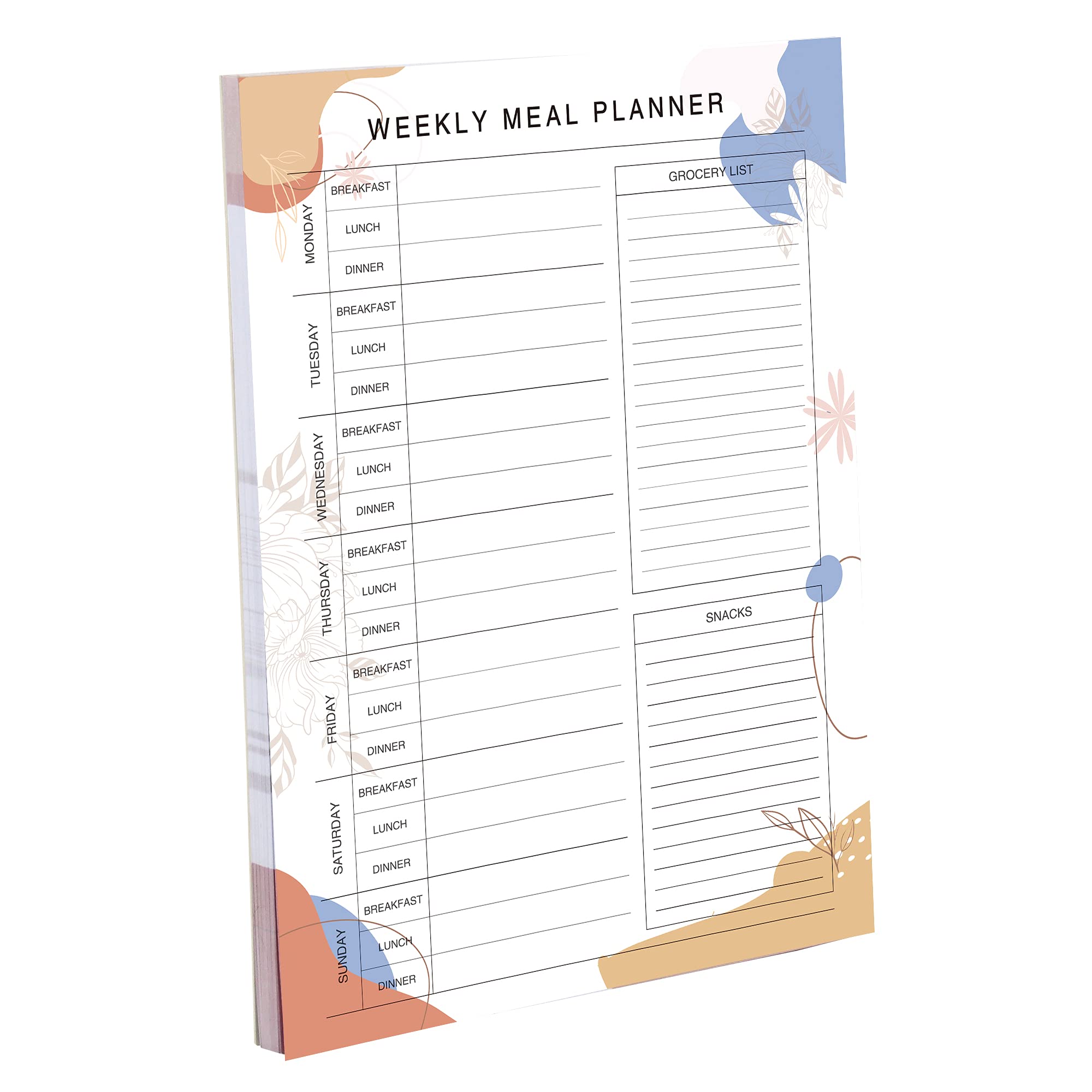 Buy Weekly Meal Plan Notepads Meal Planning Pad with Grocery