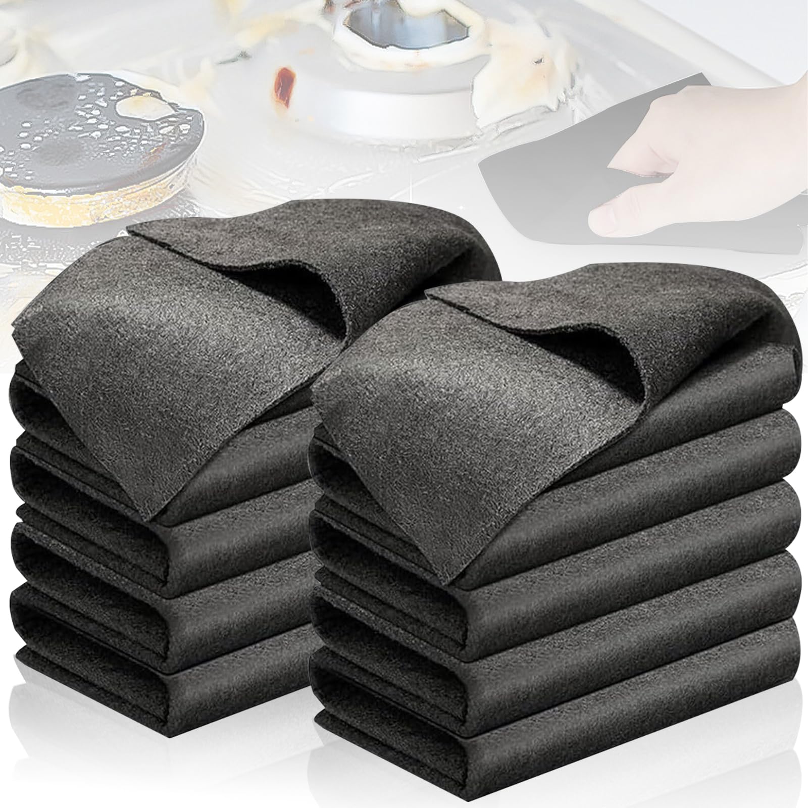 10PCS Thickened Magic Cleaning Cloth Bsorbent Magic Cleaning Glass Cloth Reuseable Streak Free Magic Fiber Microfiber Cleaning Cloth