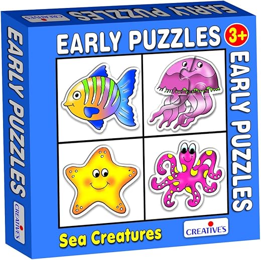 Creative's Early Puzzles Step 1 -Sea Creatures Puzzle | Educational Puzzles Game | Fun to Learn Game | Knowledge of Sea Cr