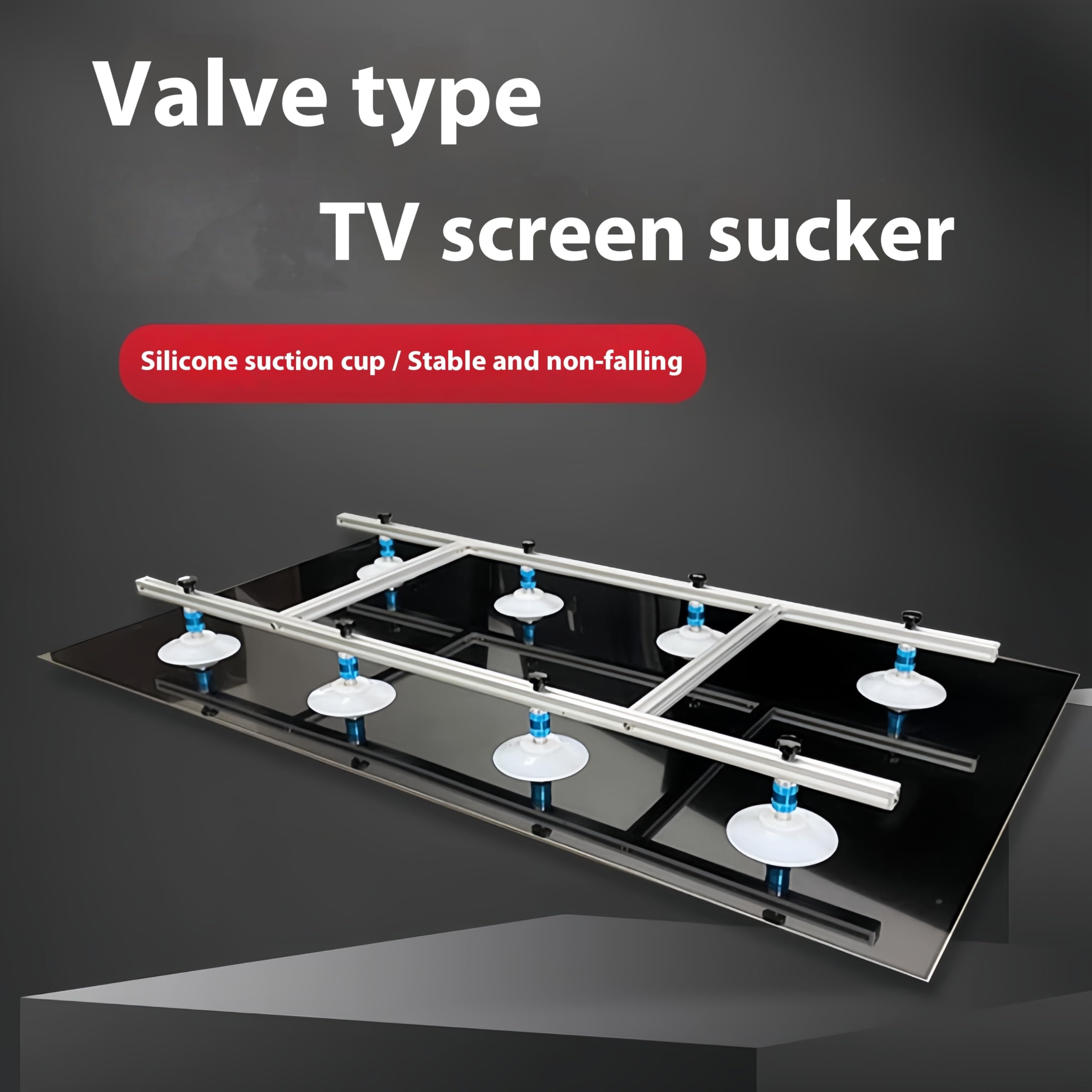 Herramienta de extracción de ventosa LCD con 10 ventosas de 1600 x 550 mm para una instalación y extracción de pantalla segura y fácil, ideal para televisores y monitores