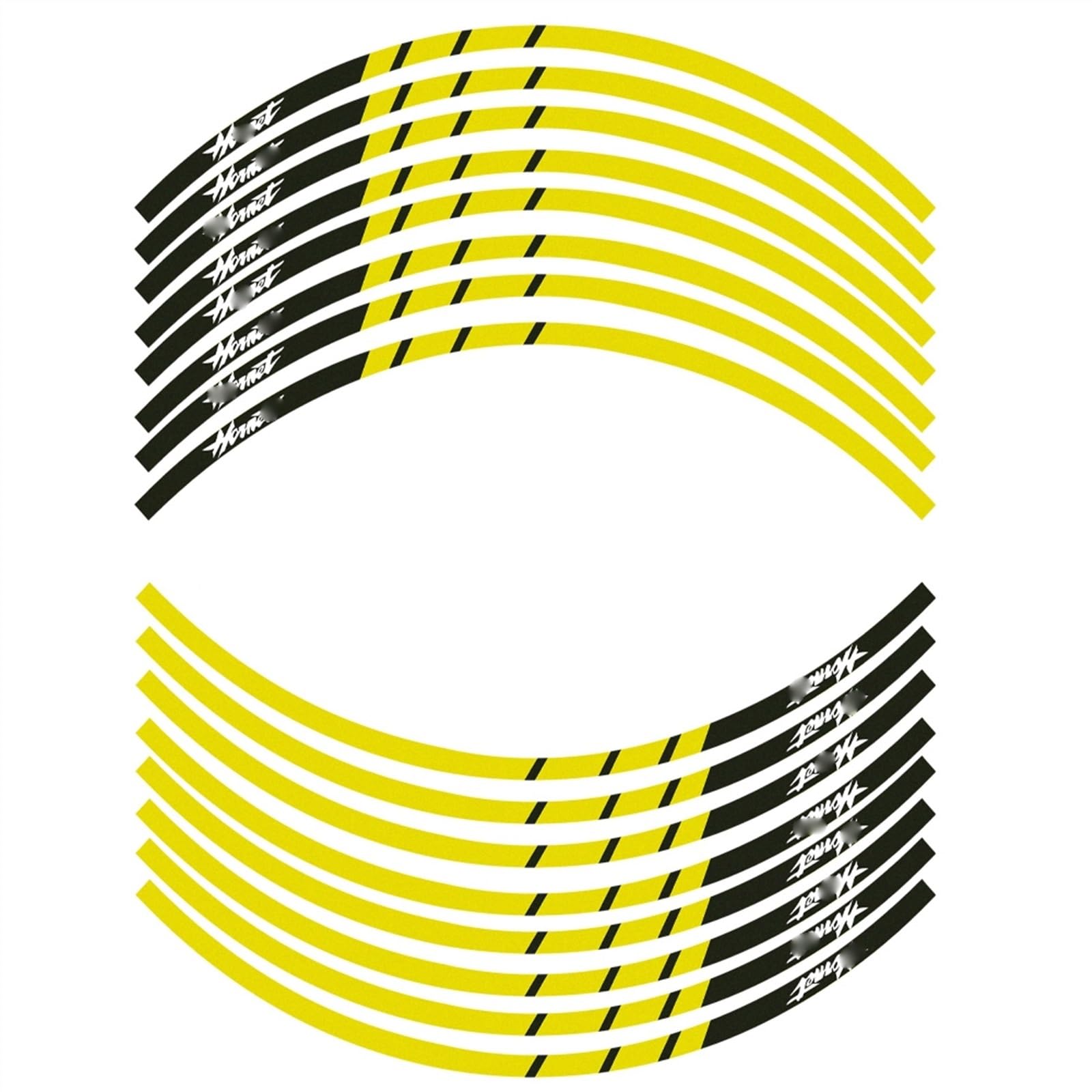 Frynuzb A5 Applique Motorcycle Wheel Stickers For H&Ornet 600 900 250 Reflective Decoration Rim Decals(,B)