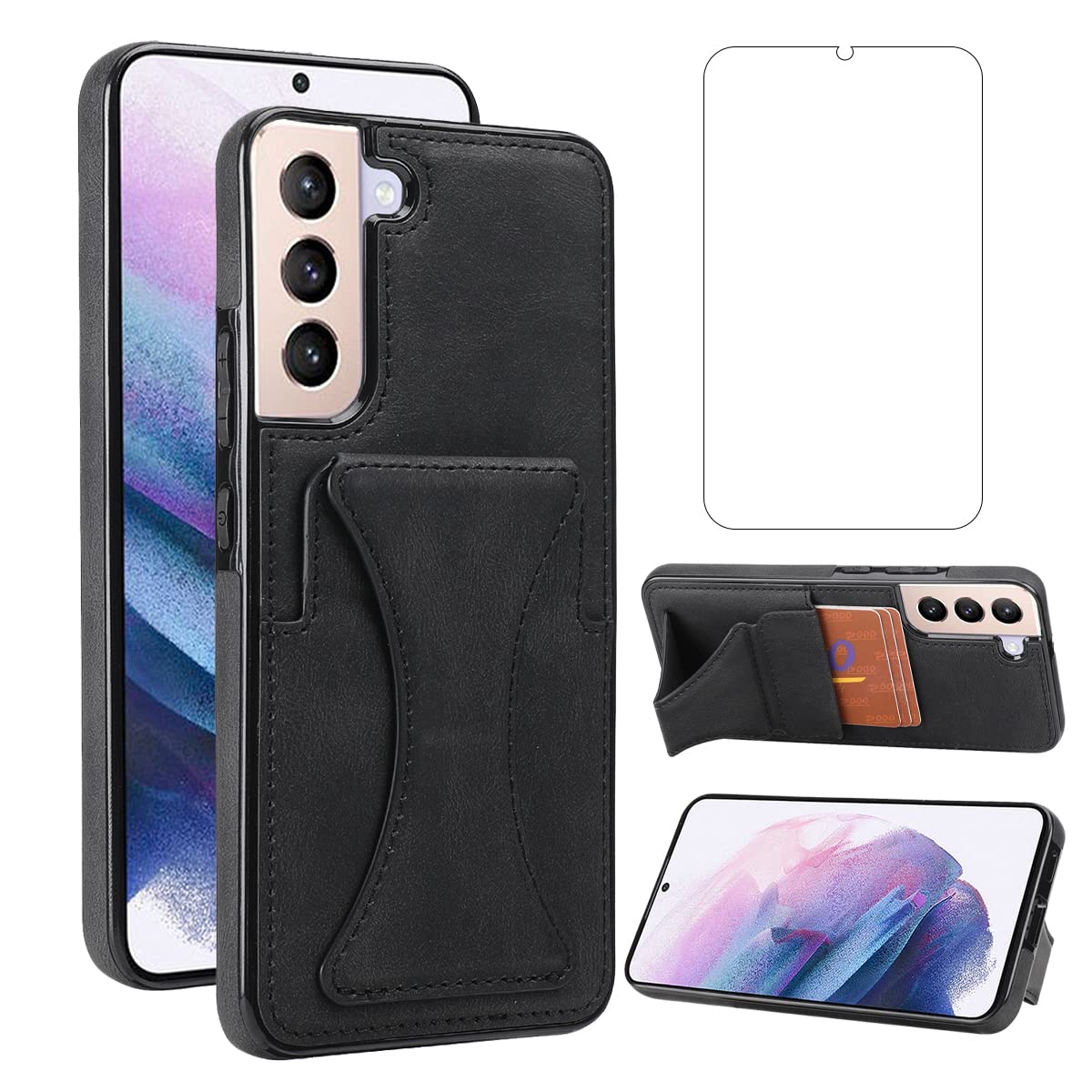Amazon.co.jp: Galaxy S22 5G ケース用 + 强化 ガラス フィルム PU