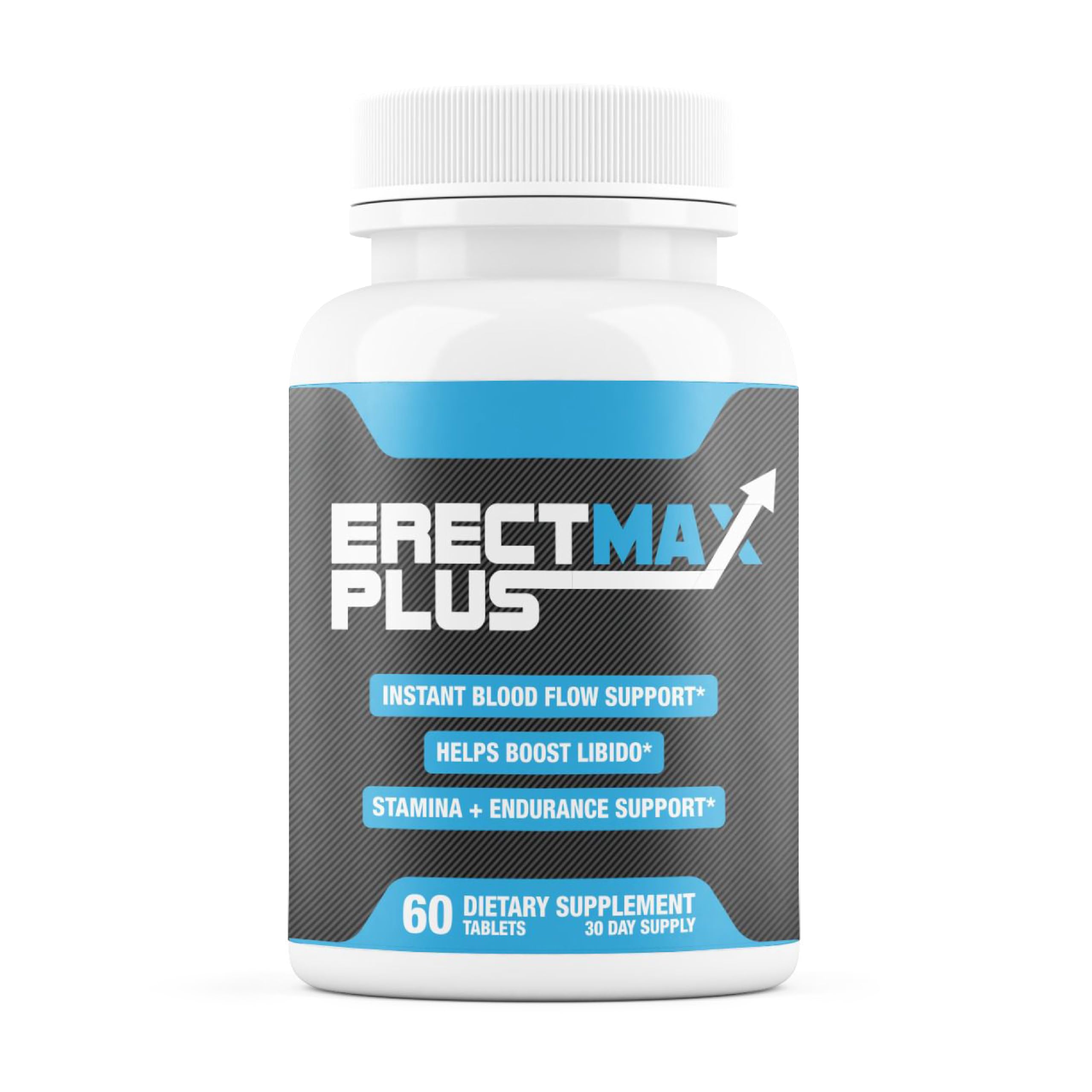 [ErectMax PLUS] - Male lntimacy Tablets - Pills for Men with Fast-Acting Blood to Assist with Hardness, Desire, Circulation | 20 Ingredients for Male Hard On Support | 3rd Party Tested - 60 Tabs