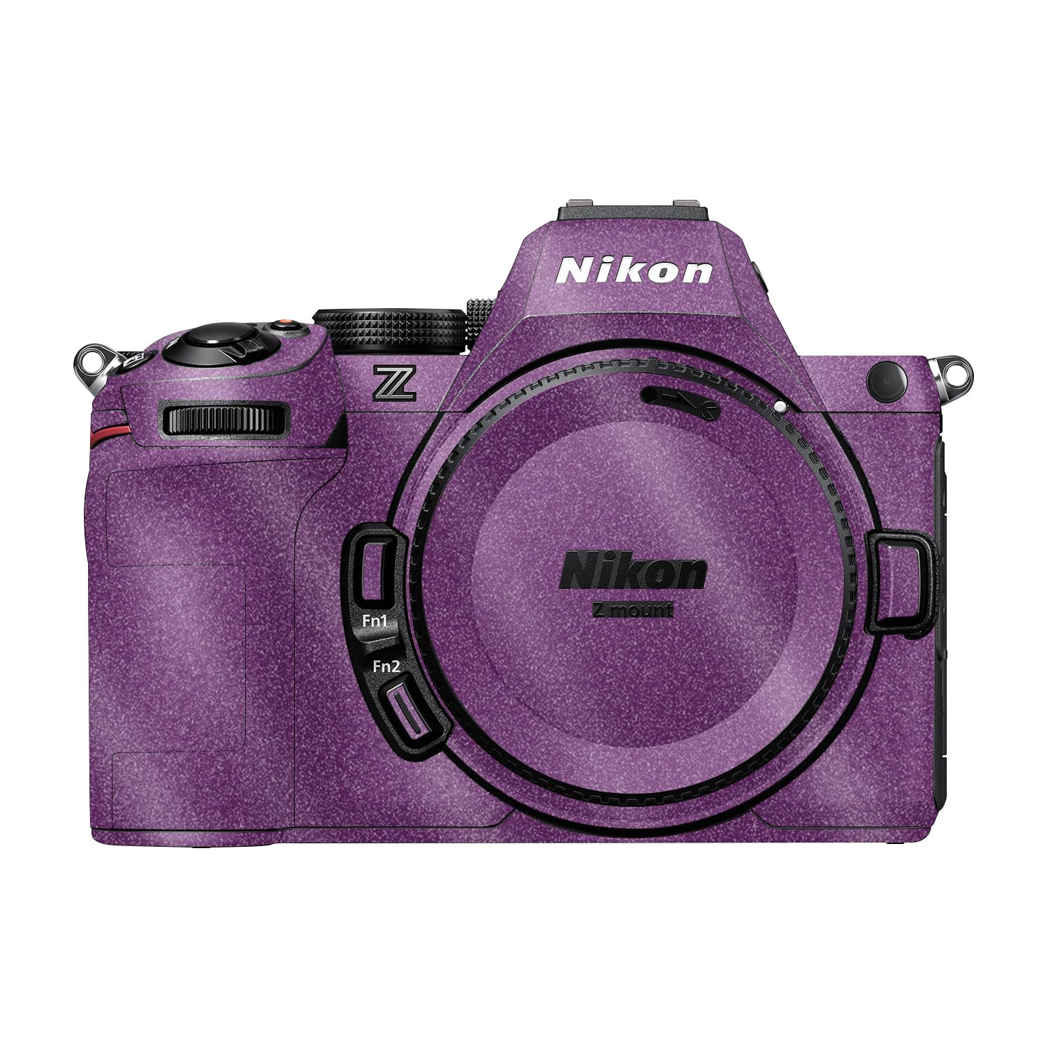Glossy Glitter Camera Skin Compatible with Nikon Z5 II (2025) - Solid Purple - Premium 3M Vinyl Protective Wrap Decal Cover - Easy to Apply | Crafted in the USA by MightySkins