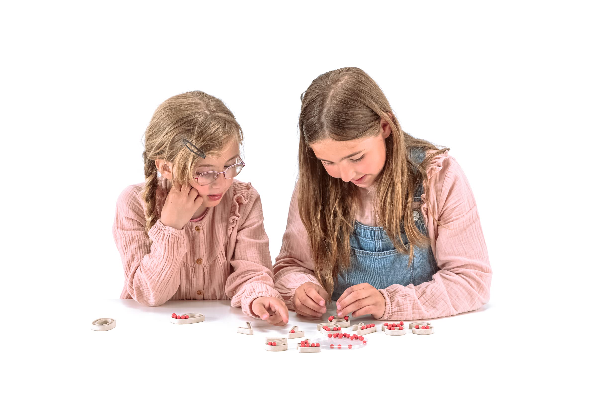 WISSNER Attivo Apprendimento Set Numeri Con Palline – RE-Wood, 11 Cifre 1-10, Altezza 7 Cm, Gioco Educativo Made In Germany