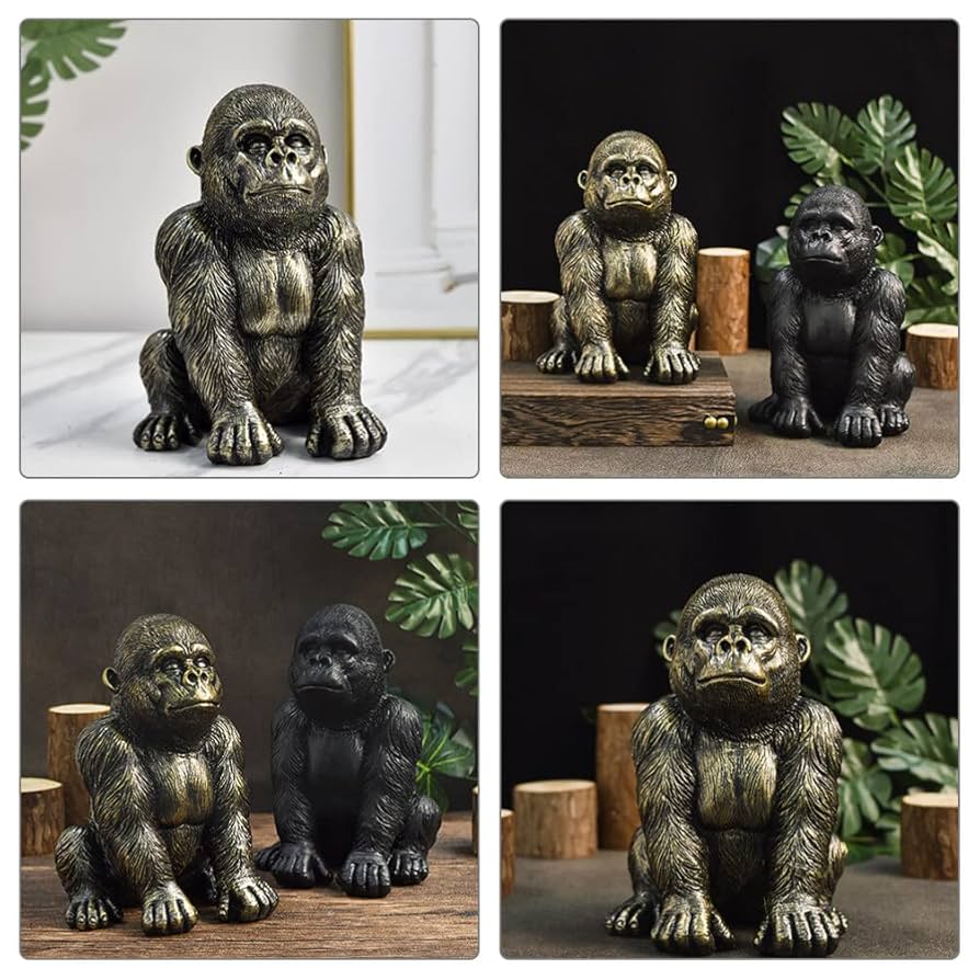 ゴリラ動物 デスク書斎リビング 玄関お 茶台 装飾品 工芸品 置物 ゴリラ動物 デスク書斎リビング 玄関お 茶台 装飾品 工芸品 置物