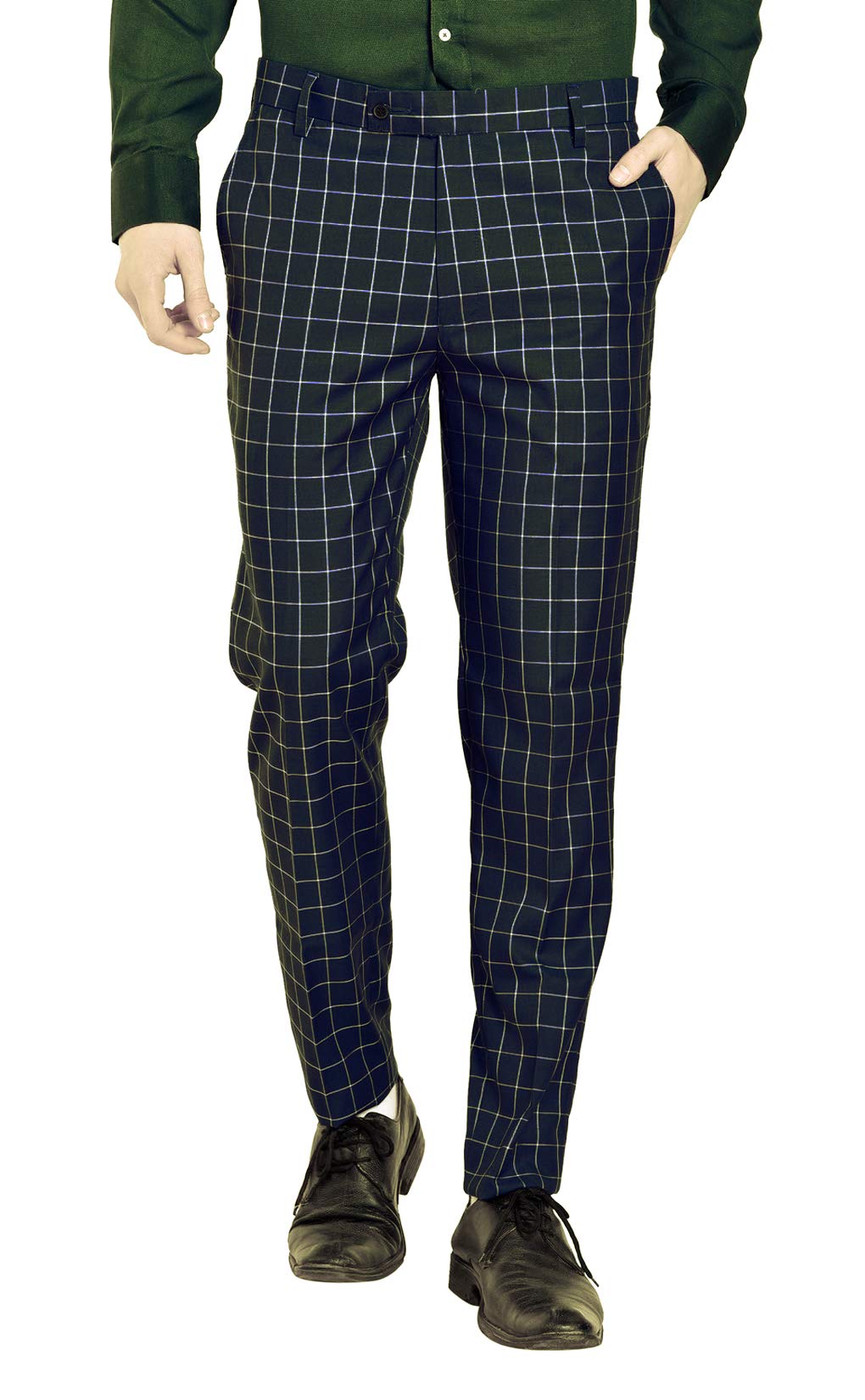 AD & AV Mens Checkered Trouser 985_Mens_Trouser_CHEX_Black_CC